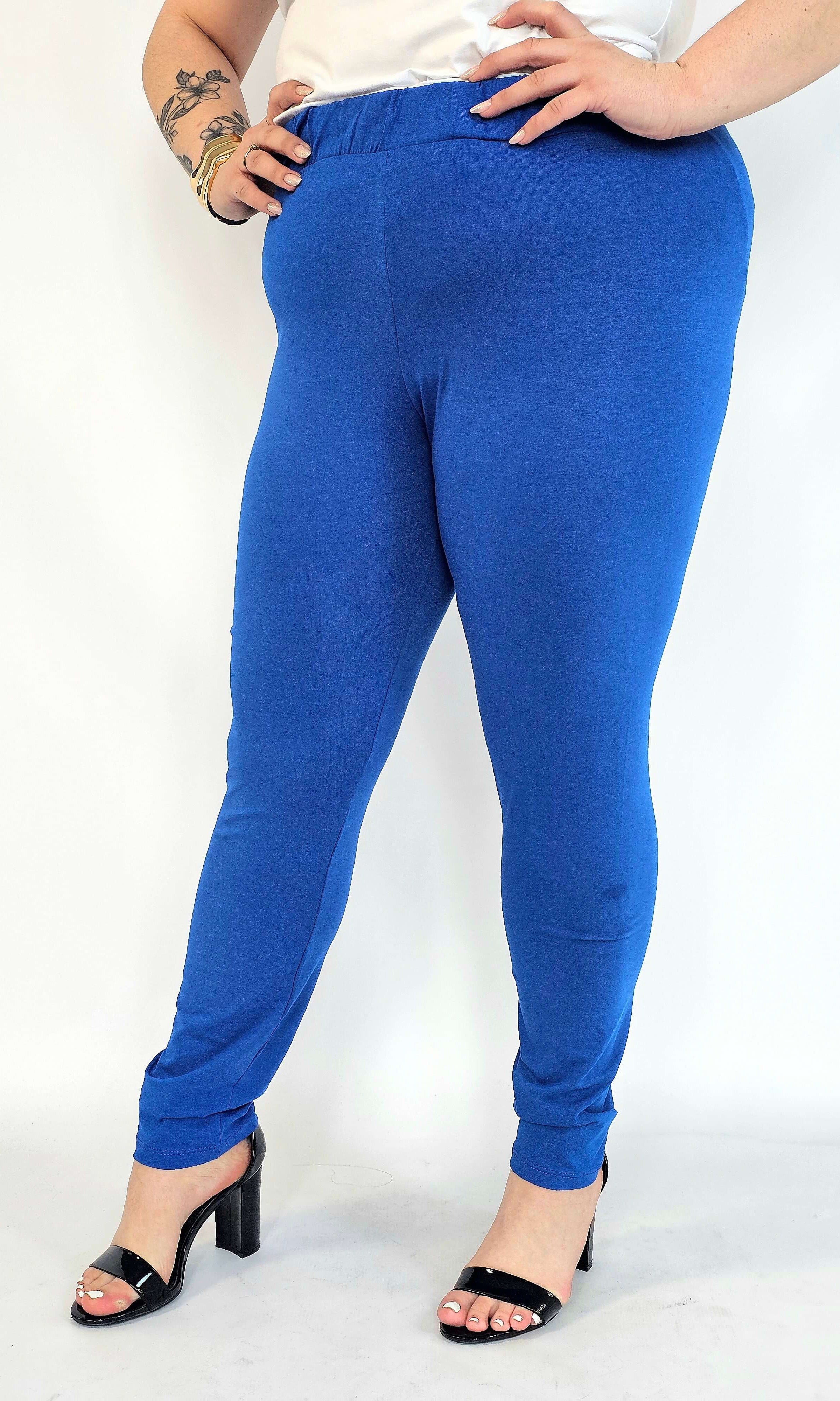 Leginsy plus size bawełniane – wygodne leginsy damskie XXL z elastanem Stylowa XL