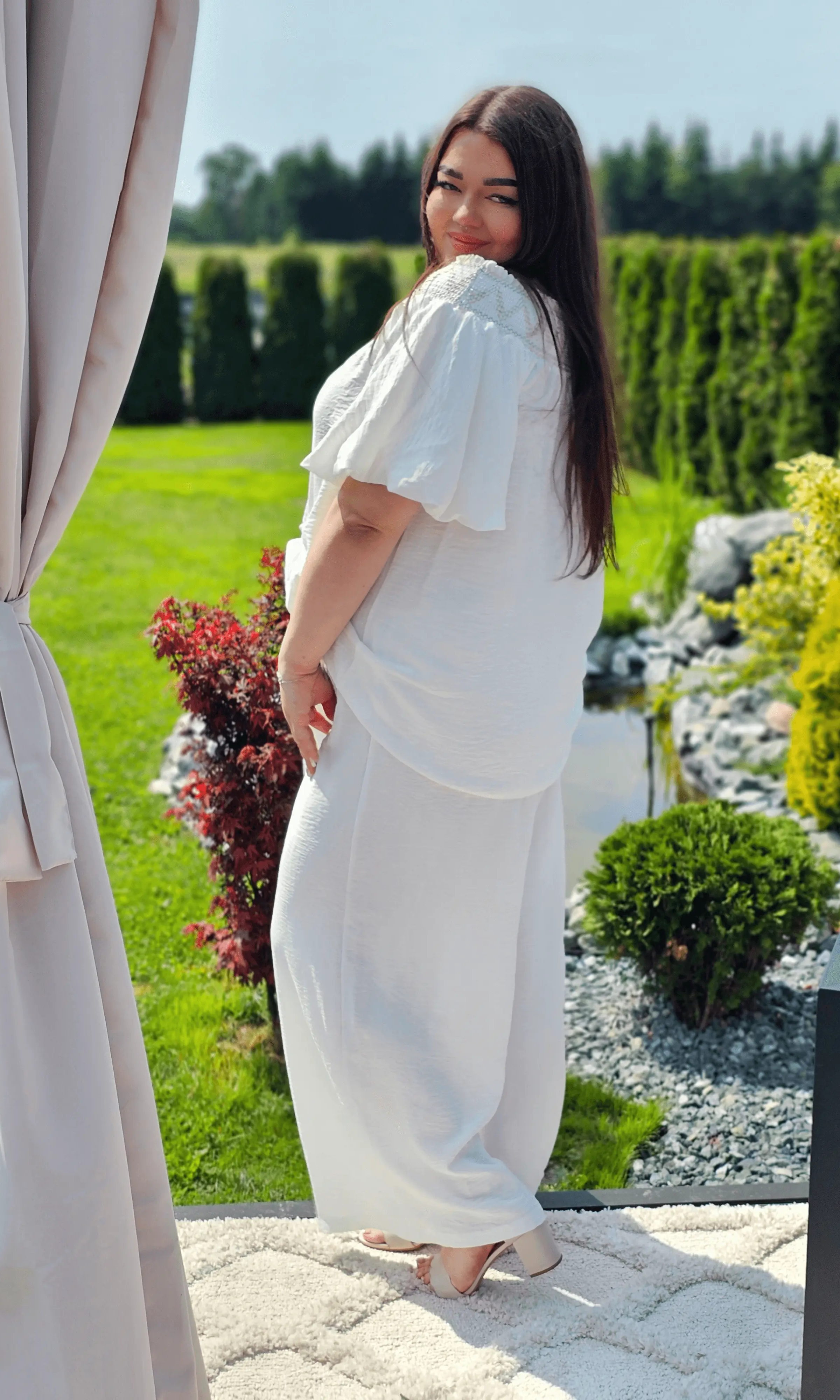 Letni komplet hiszpański z haftem Stylowa XL