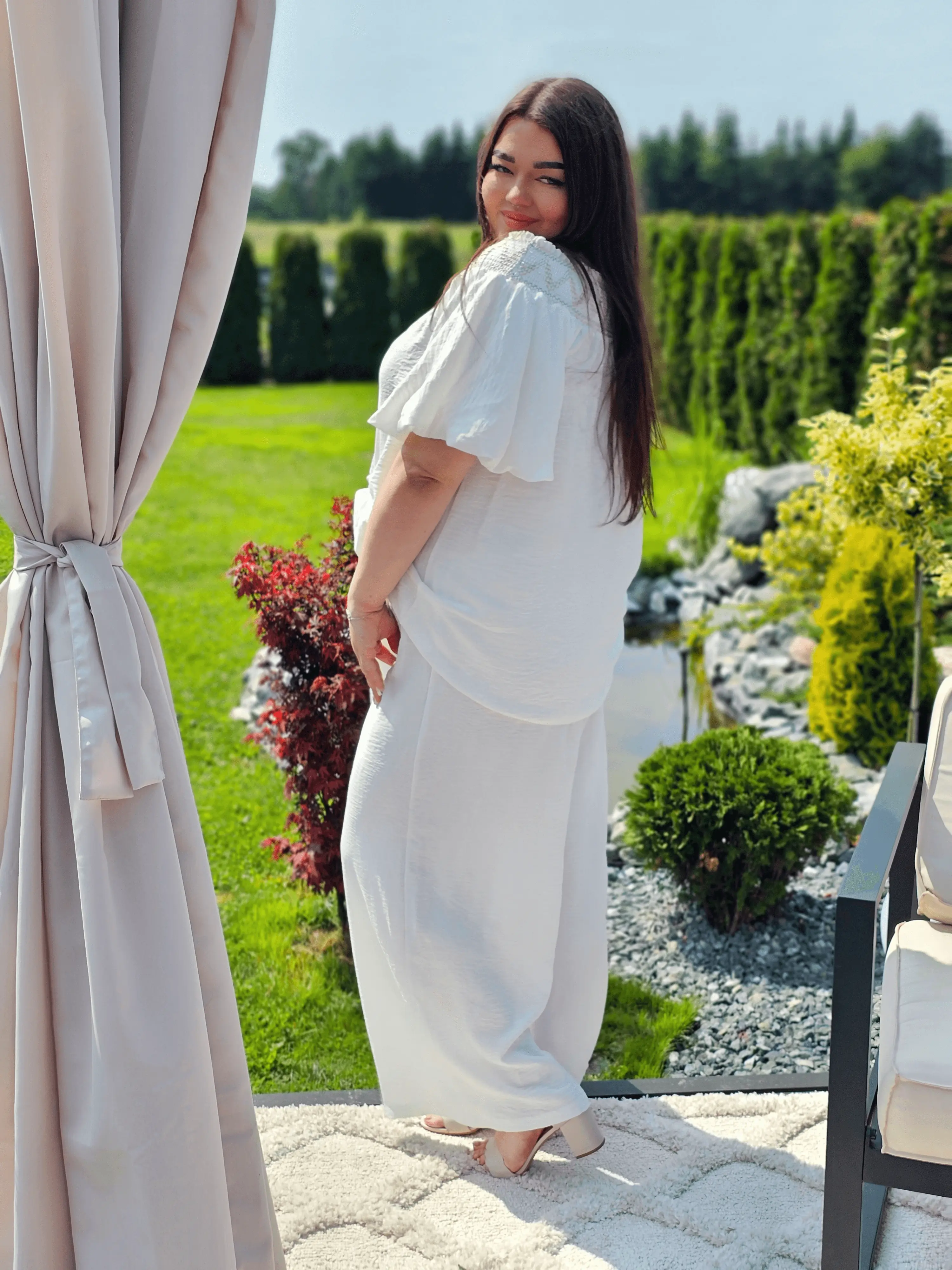 Letni komplet hiszpański z haftem Stylowa XL