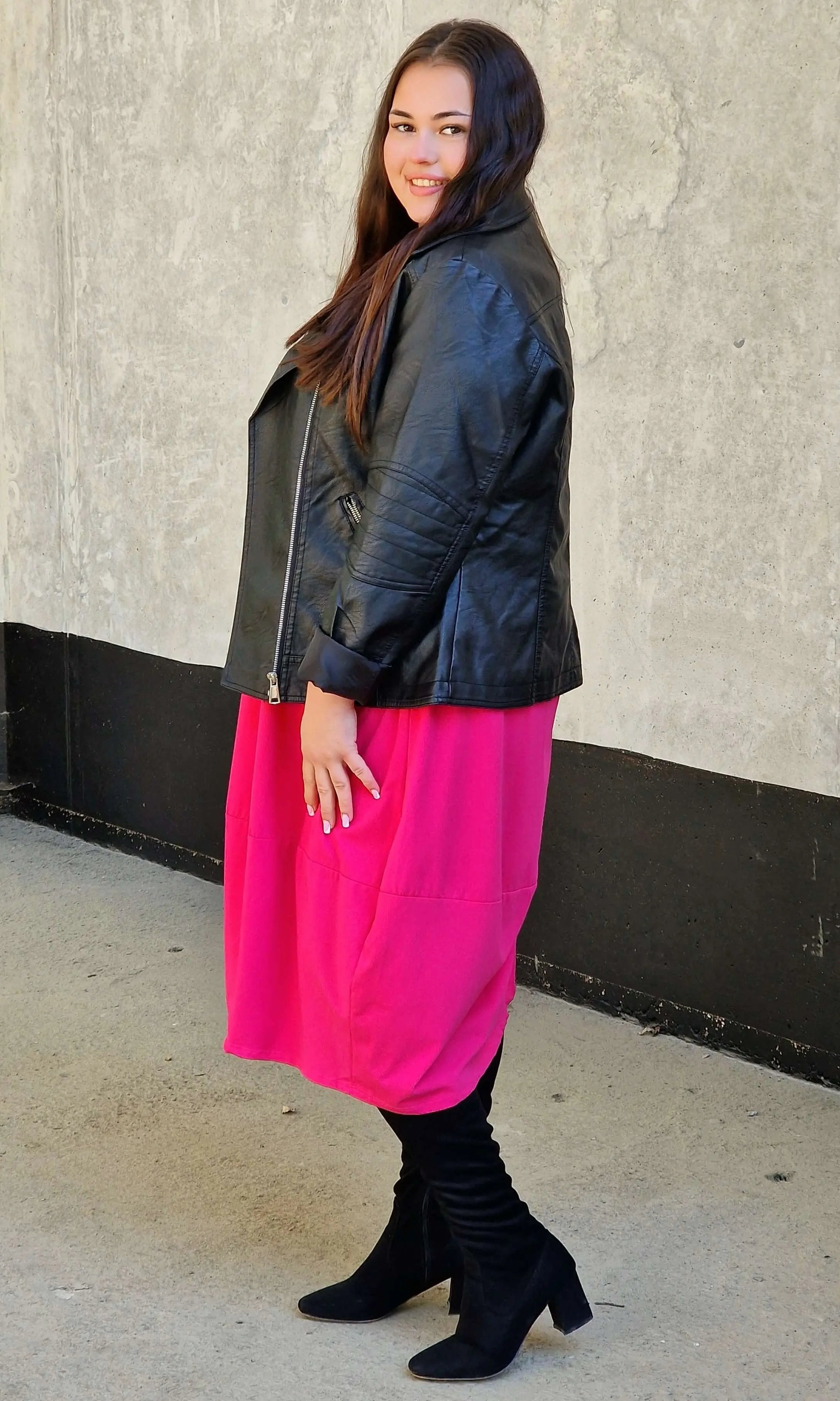 Luźna sukienka bawełniana z kieszeniami Stylowa XL