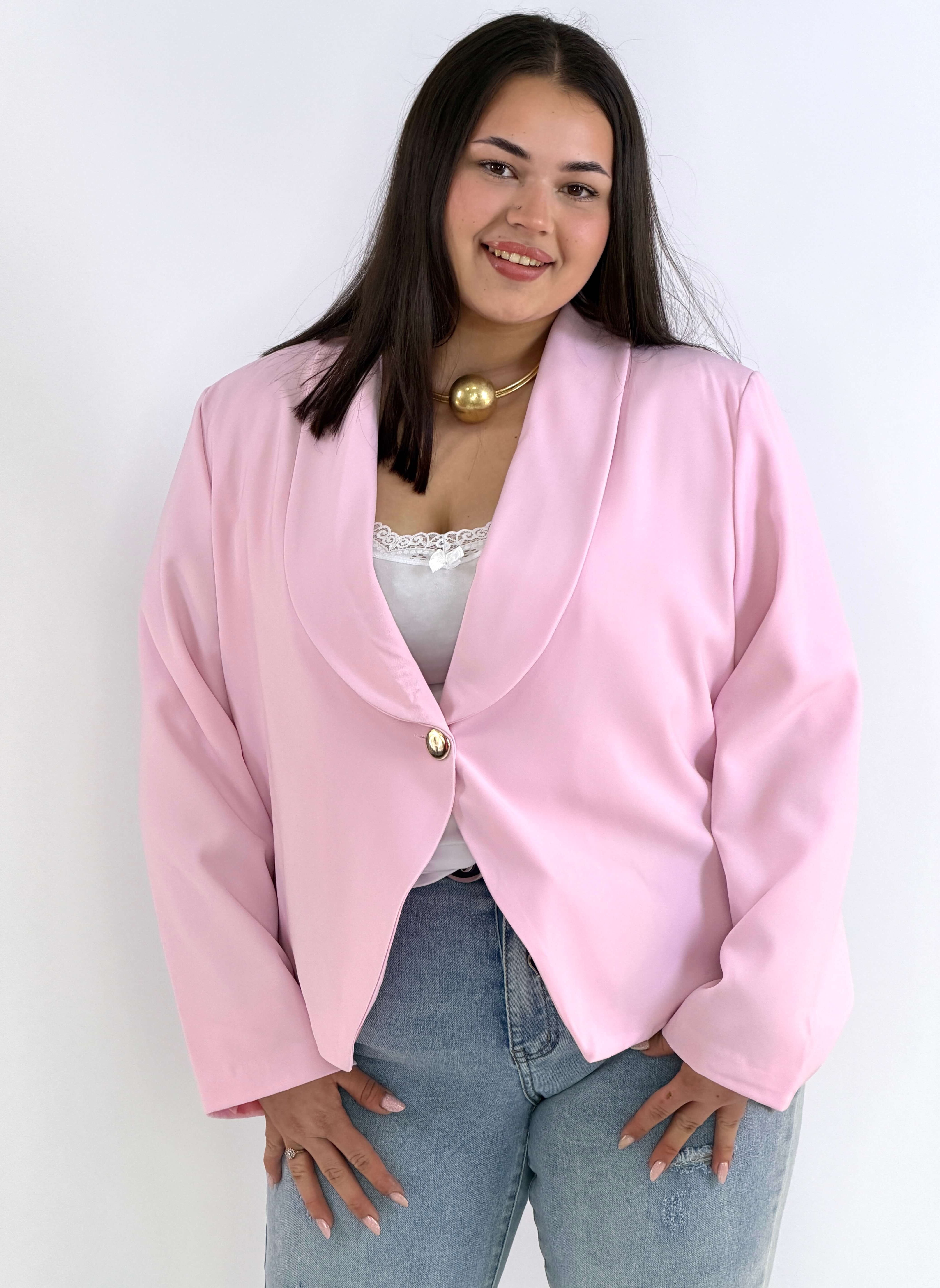 Marynarka plus size elegancka o krótkim kroju XXL Stylowa XL