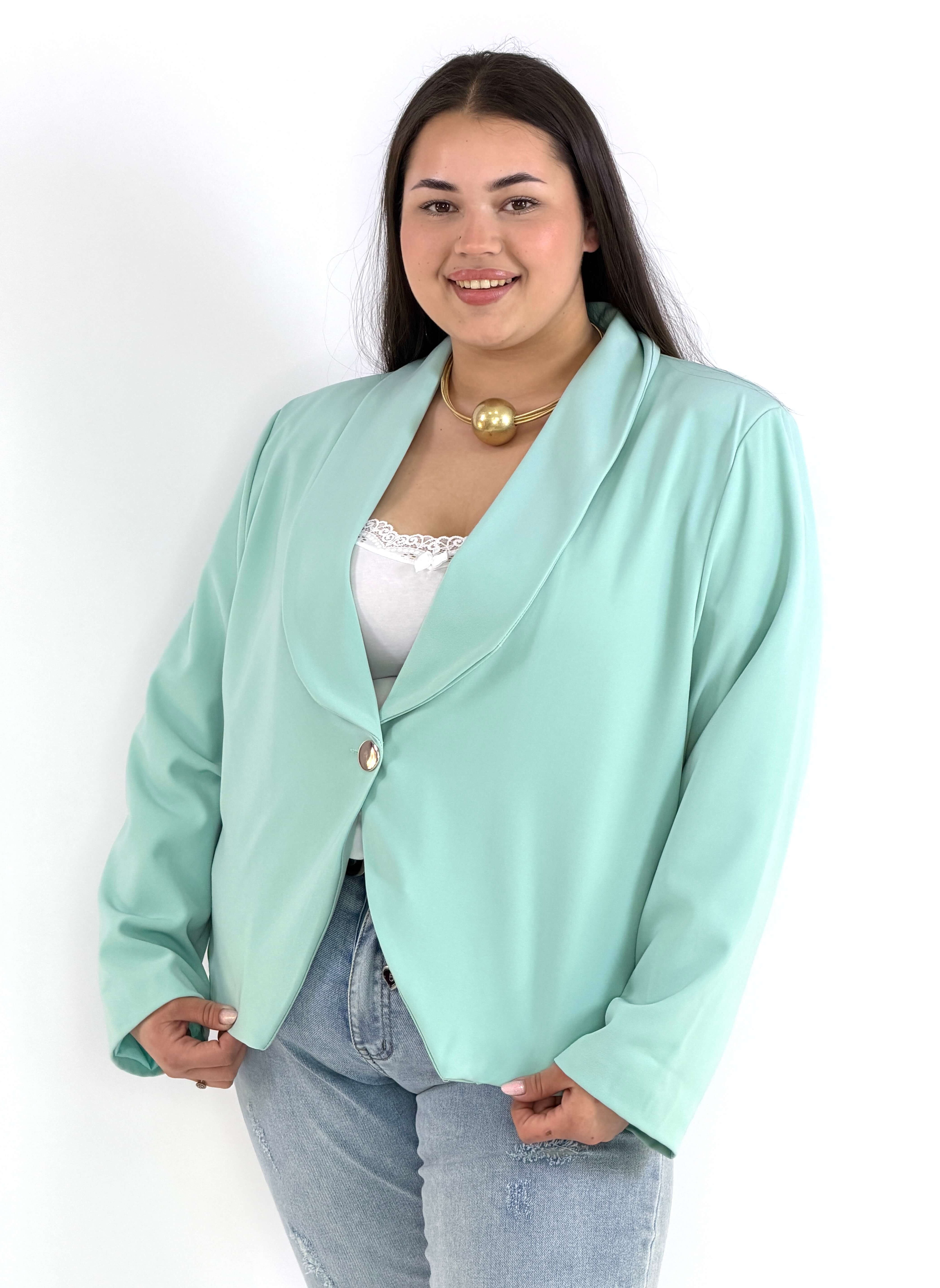 Marynarka plus size elegancka o krótkim kroju XXL Stylowa XL