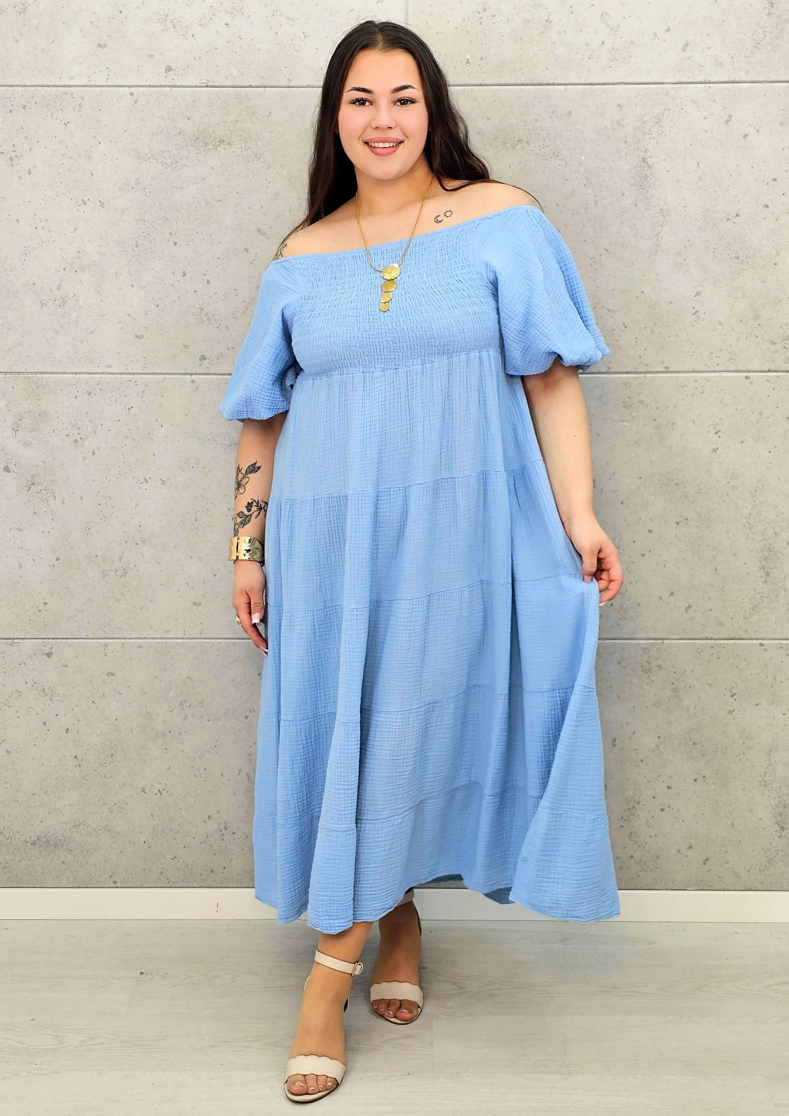 Muślinowa Sukienka Hiszpanka Plus Size StylowaXL – Lekkość i Styl na Lato Stylowa XL