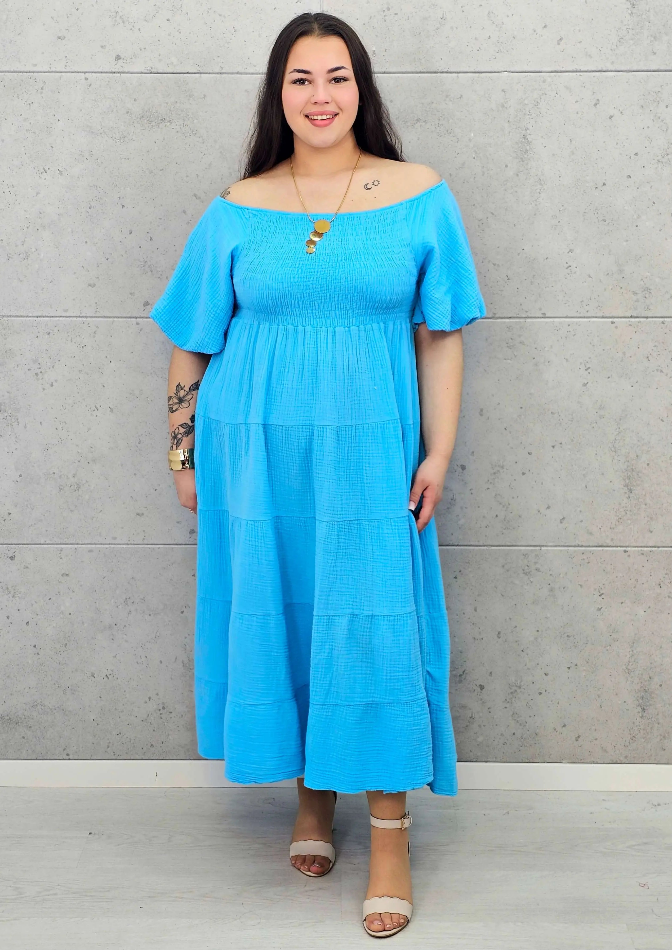 Muślinowa Sukienka Hiszpanka Plus Size StylowaXL – Lekkość i Styl na Lato Stylowa XL