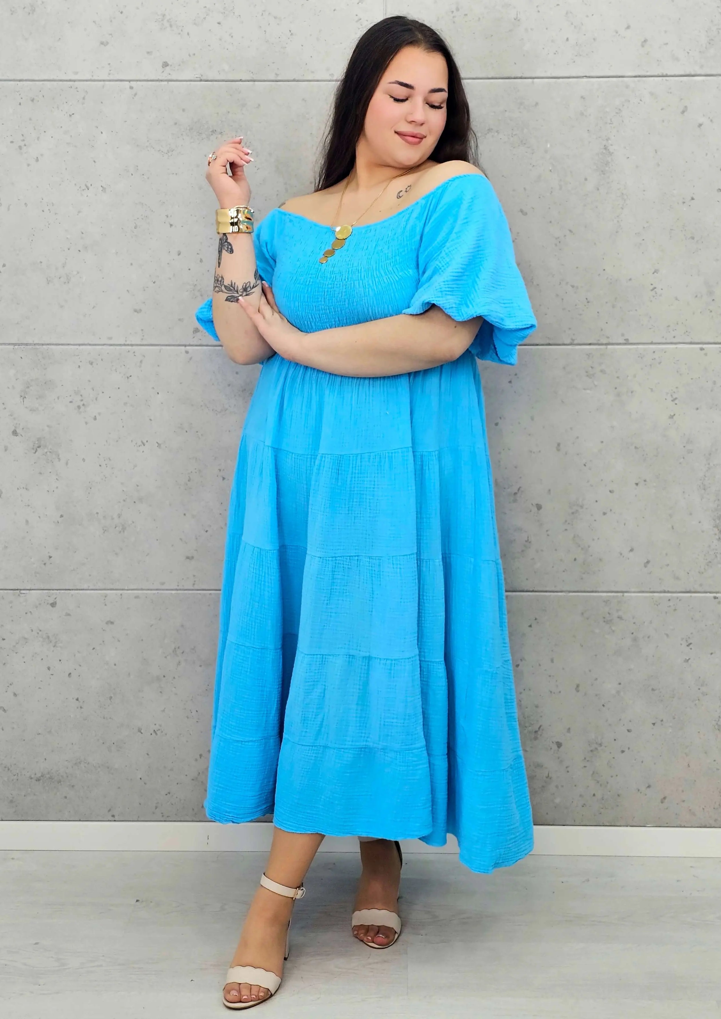 Muślinowa Sukienka Hiszpanka Plus Size StylowaXL – Lekkość i Styl na Lato Stylowa XL