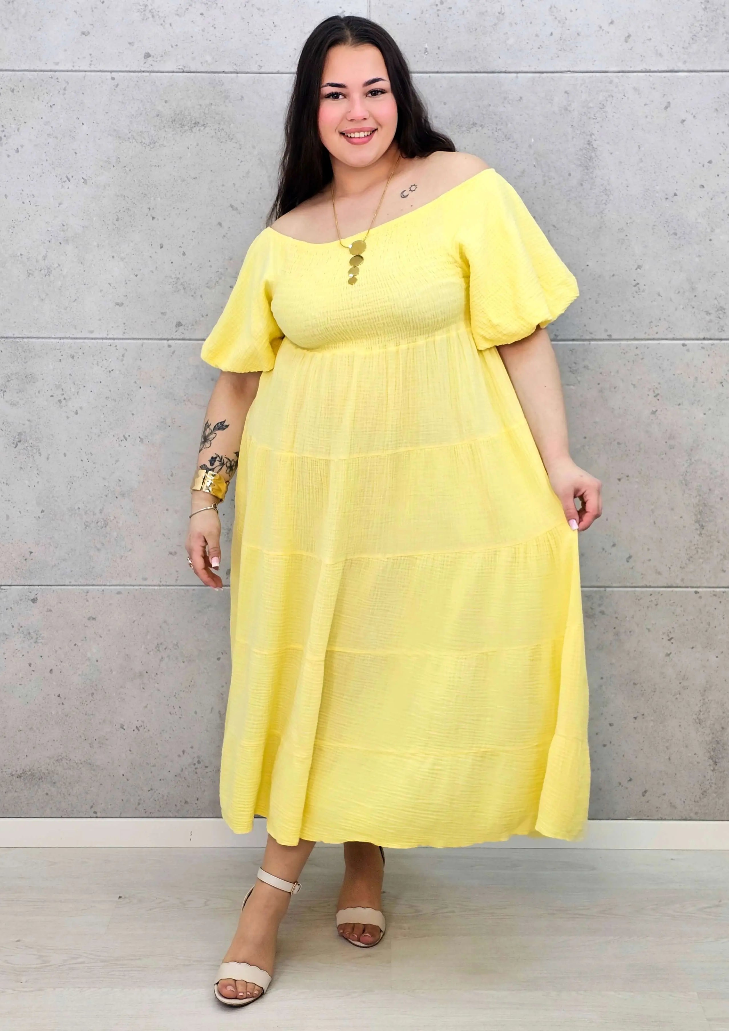 Muślinowa Sukienka Hiszpanka Plus Size StylowaXL – Lekkość i Styl na Lato Stylowa XL