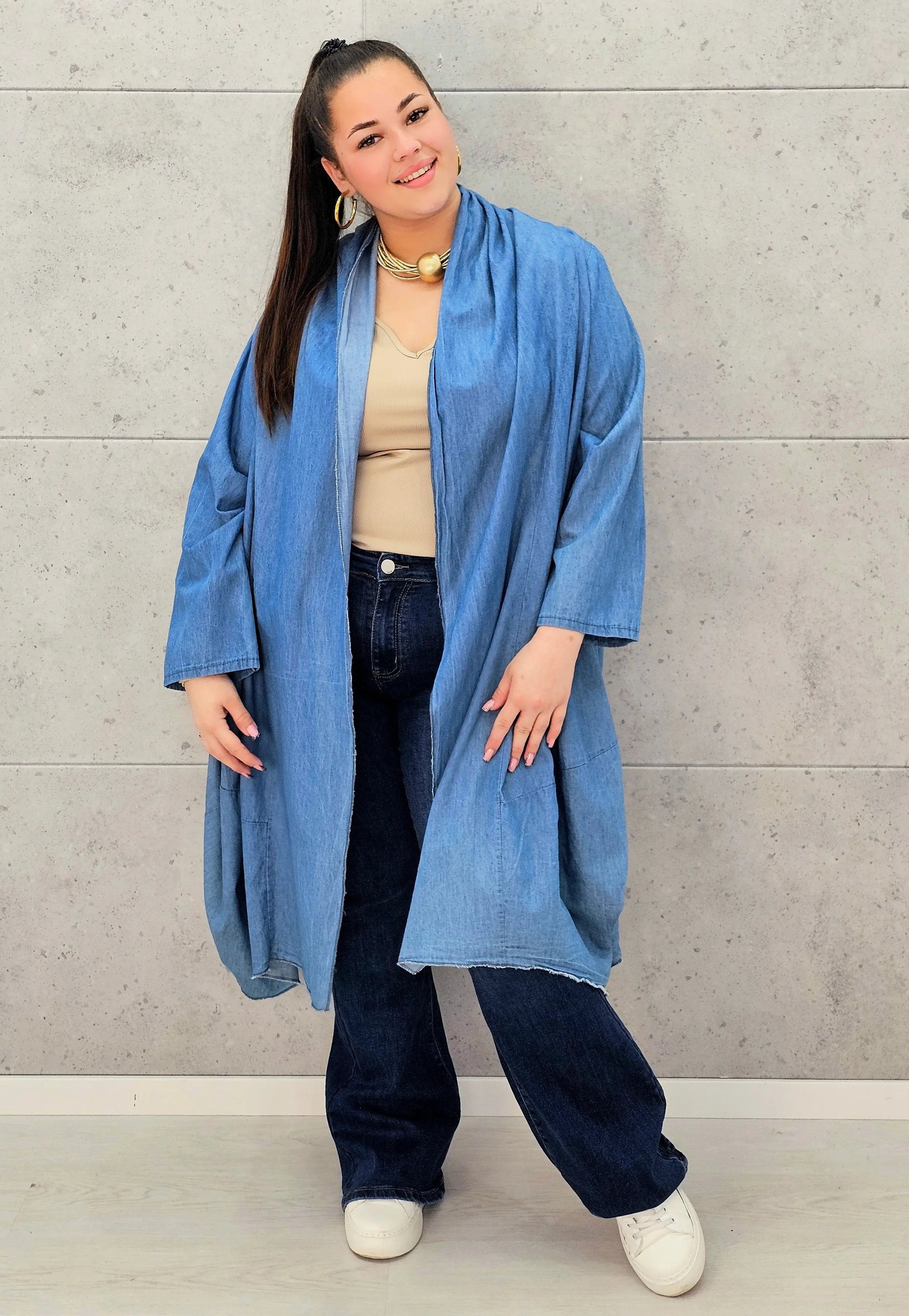 Narzutka oversize idealna dla kobiet XXL Stylowa XL