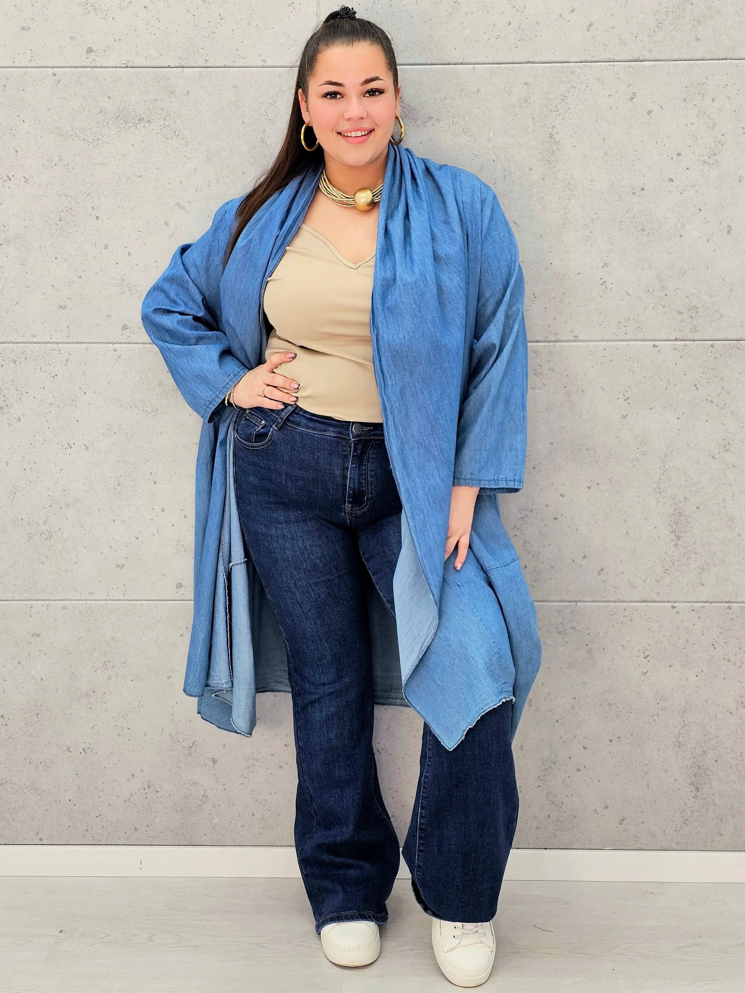 Narzutka oversize idealna dla kobiet XXL Stylowa XL
