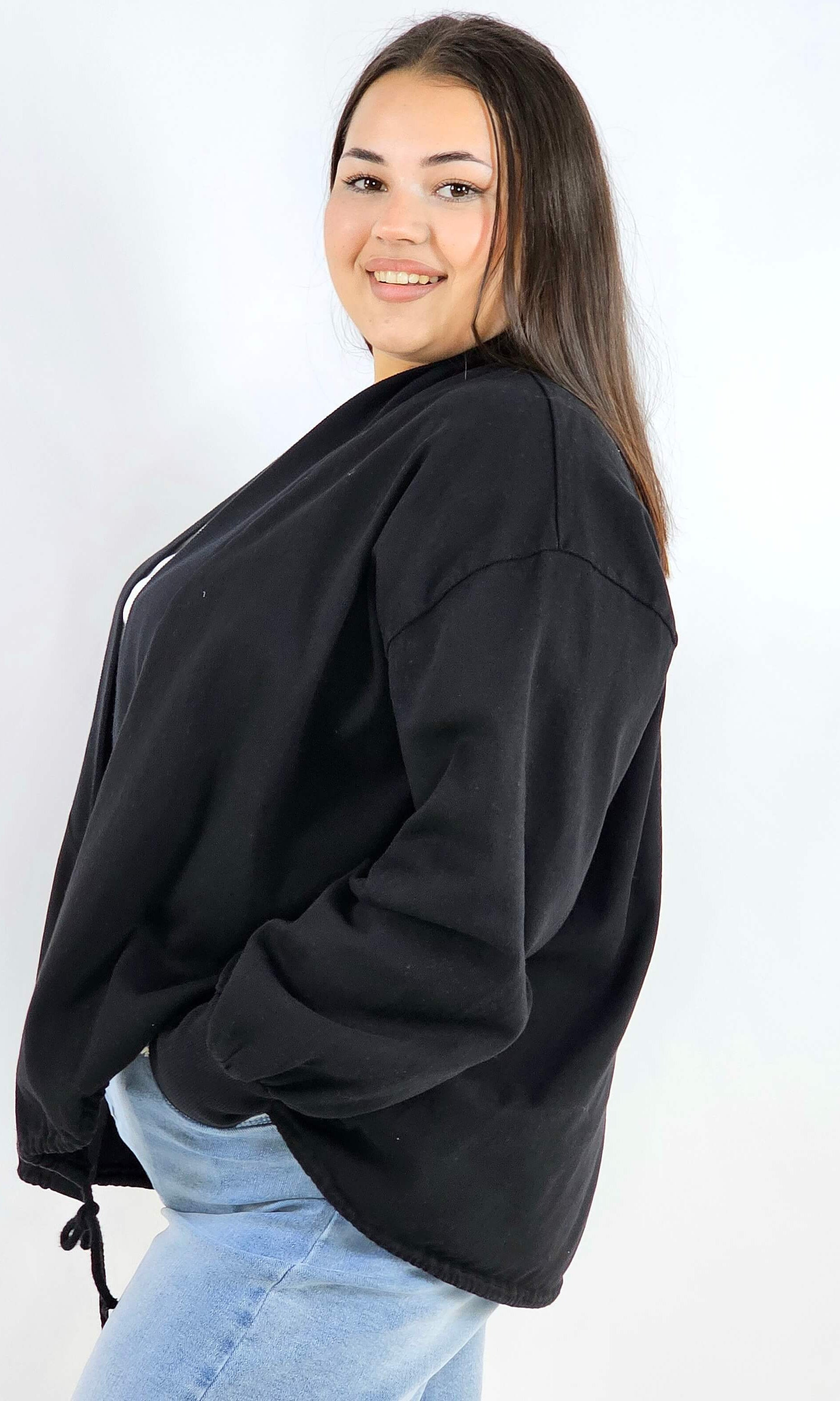 Narzutka plus size lekka oversize wiązana wygodna i stylowa Stylowa XL