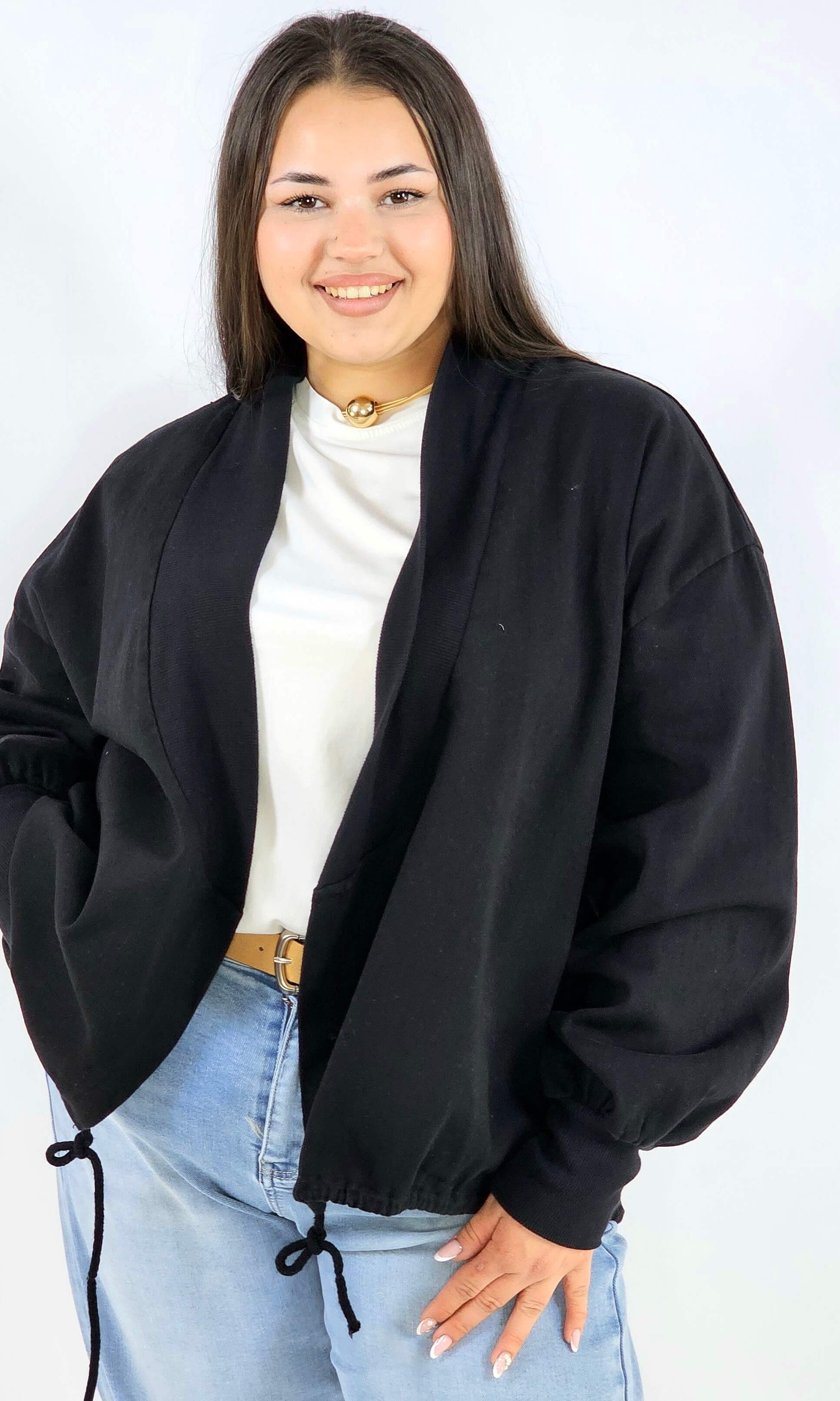 Narzutka plus size lekka oversize wiązana wygodna i stylowa Stylowa XL