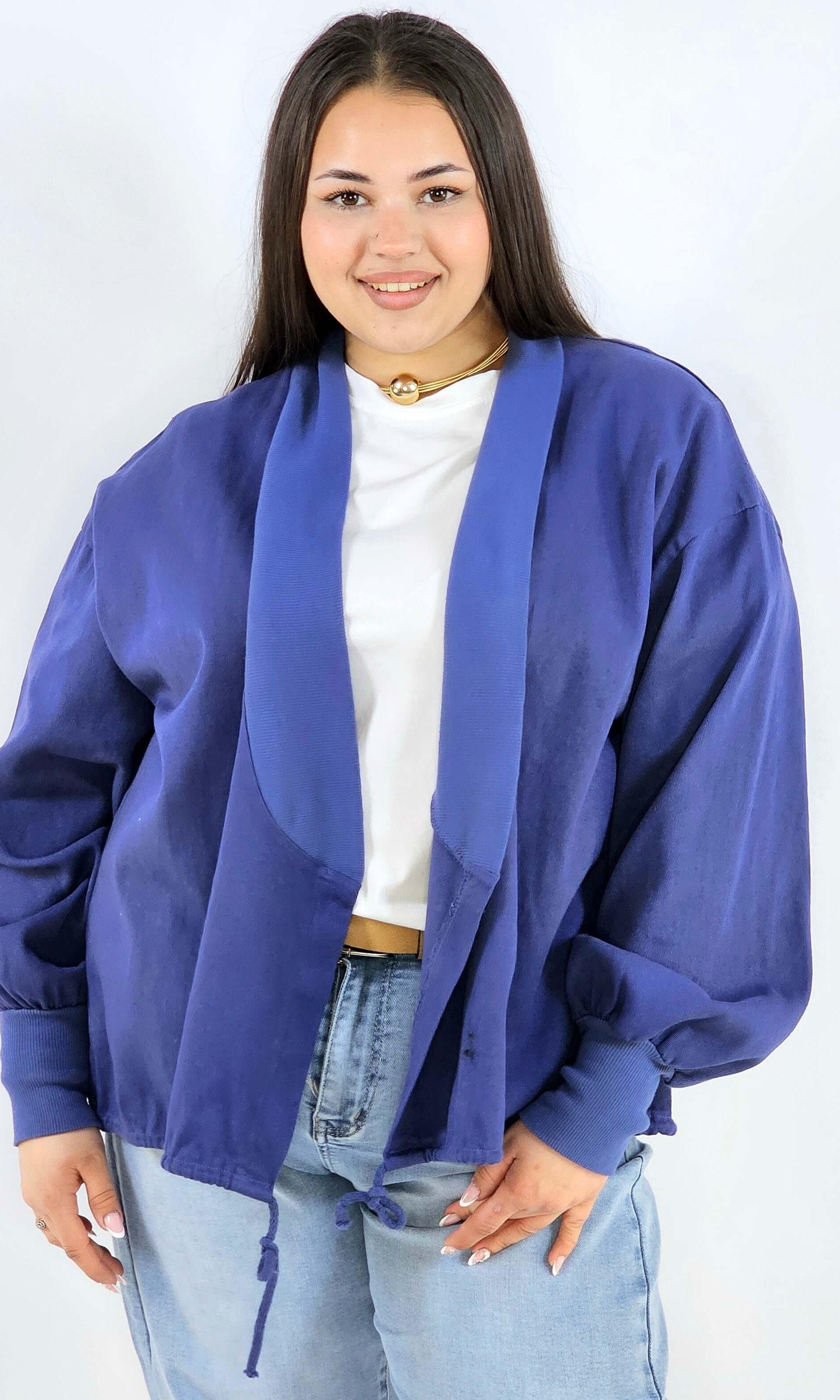 Narzutka plus size lekka oversize wiązana wygodna i stylowa Stylowa XL