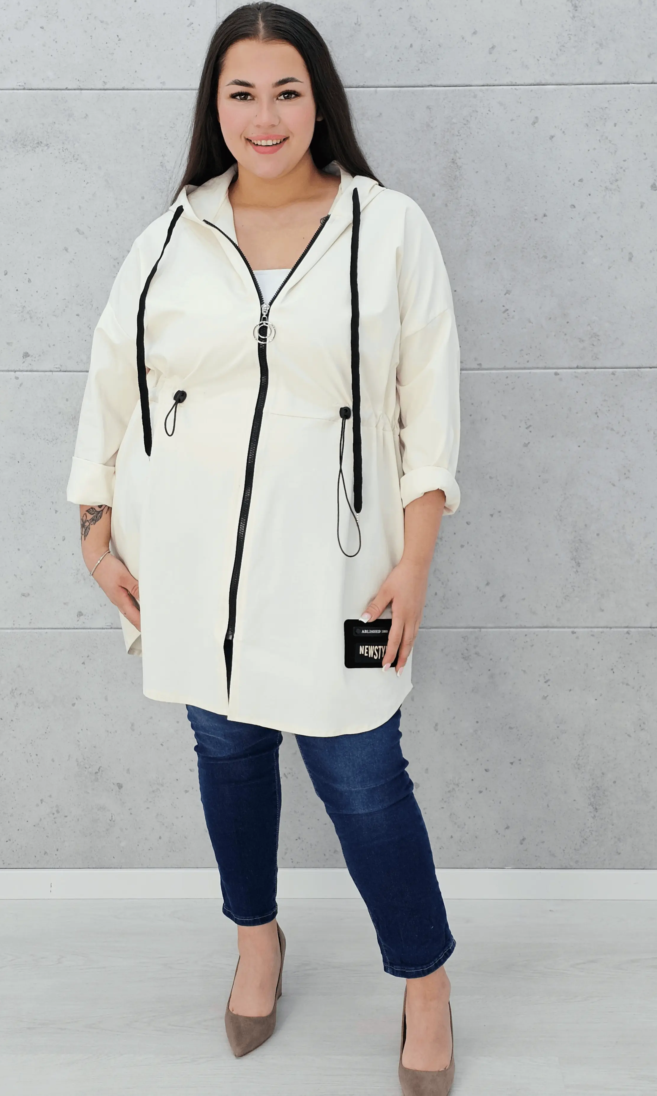 Parka z kapturem Stylowa XL