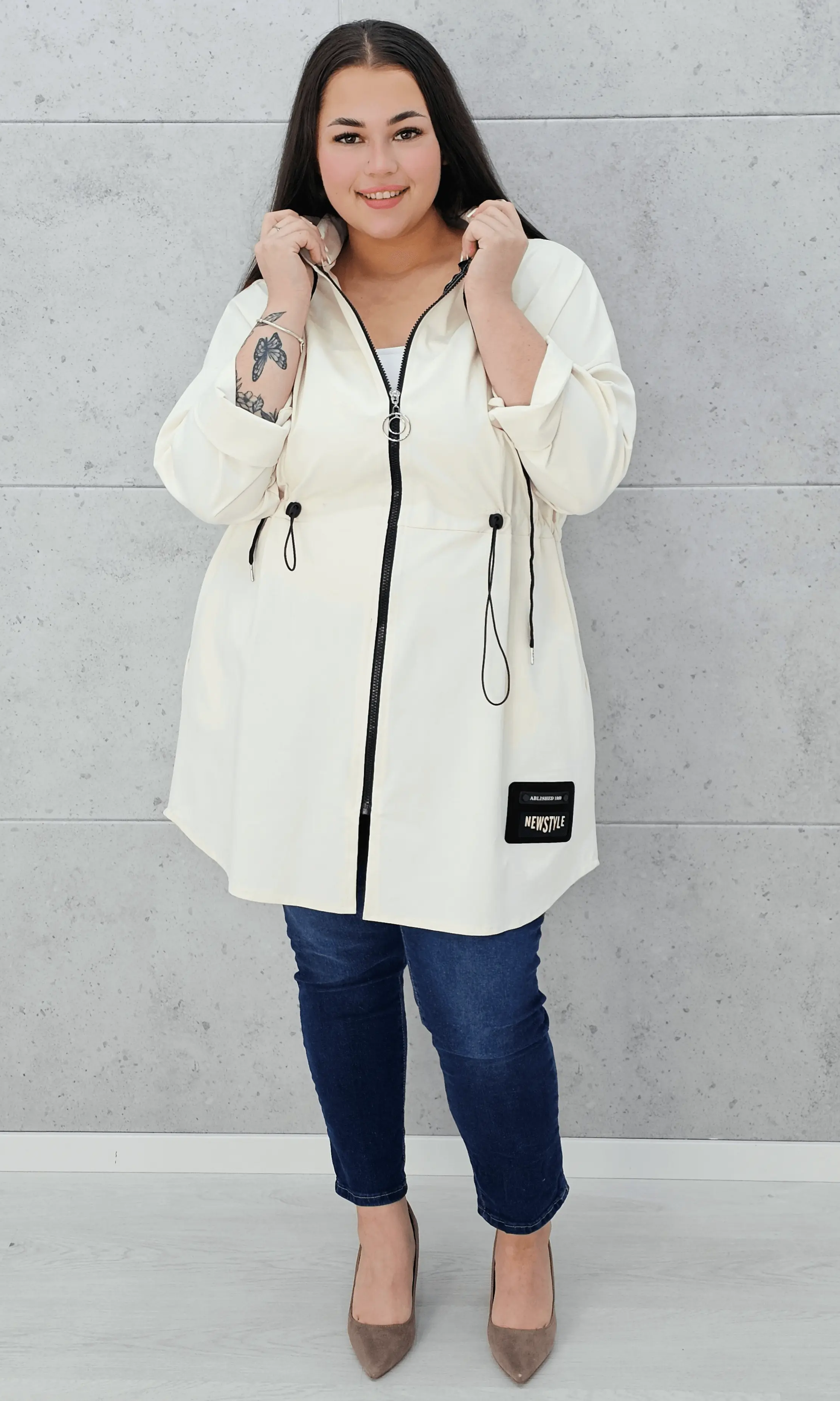 Parka z kapturem Stylowa XL