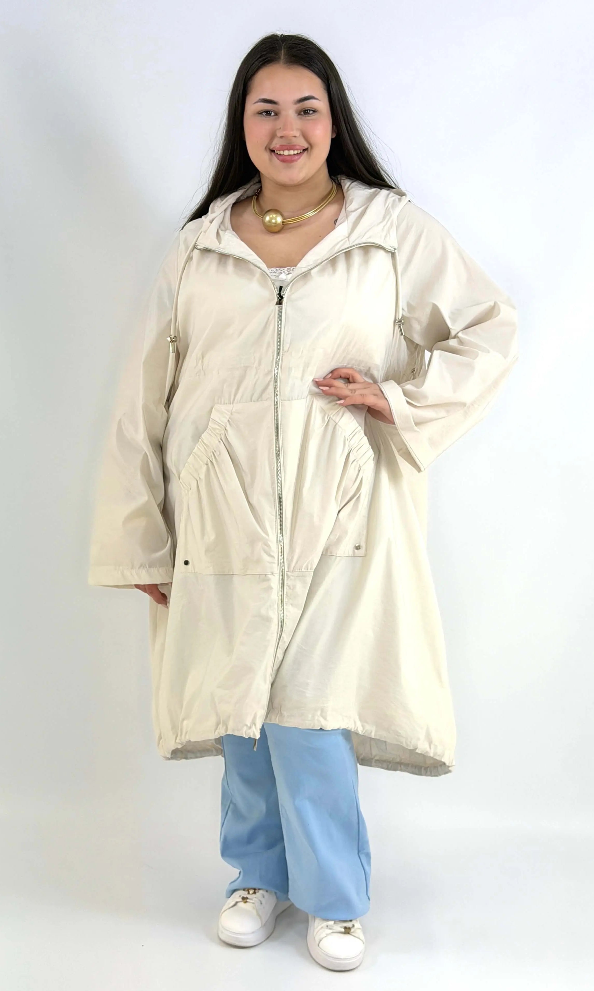 Parka z kieszeniami Plus Size z Kieszeniami StylowaXL – Styl i Wygoda dla Kobiet XXL Stylowa XL