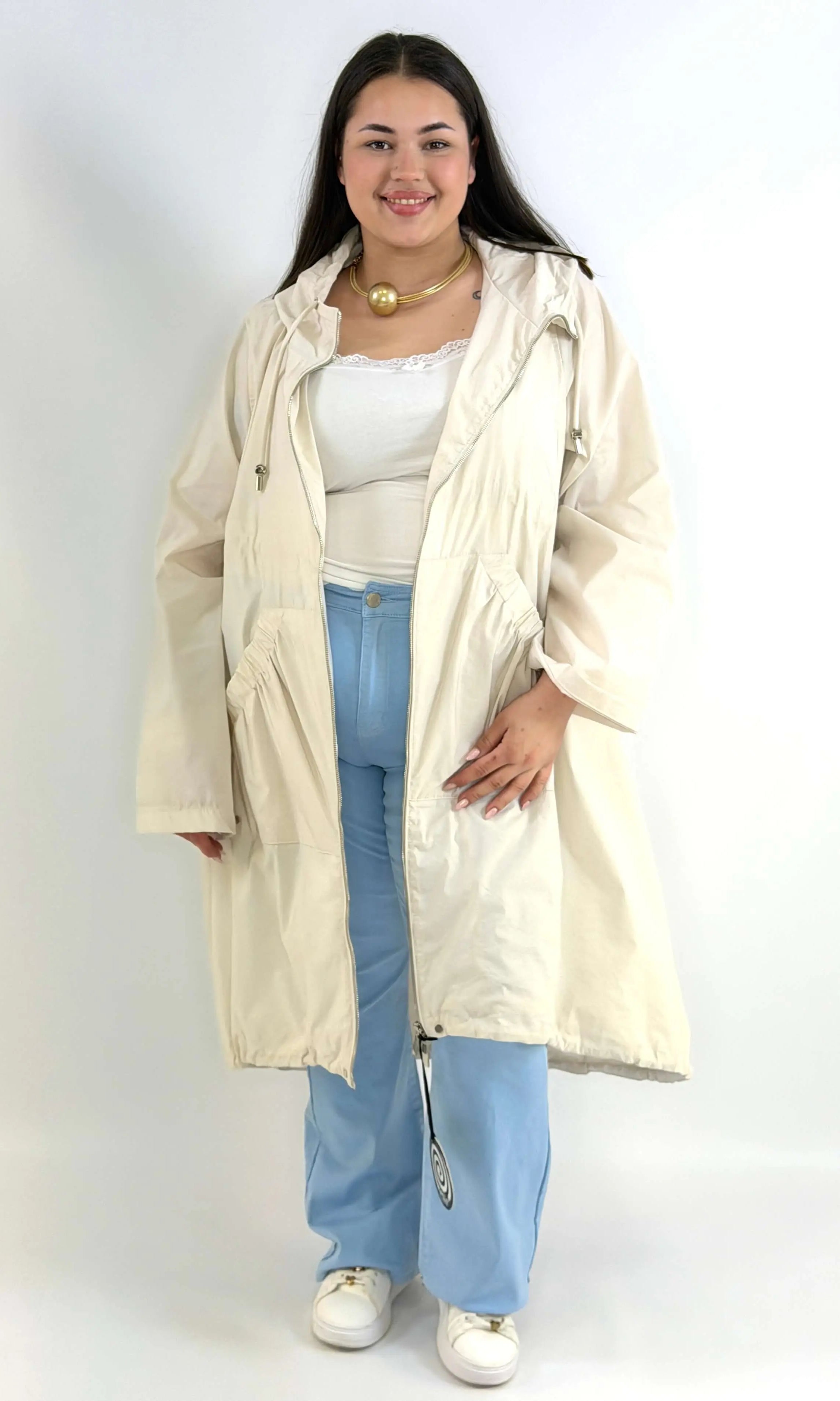 Parka z kieszeniami Plus Size z Kieszeniami StylowaXL – Styl i Wygoda dla Kobiet XXL Stylowa XL