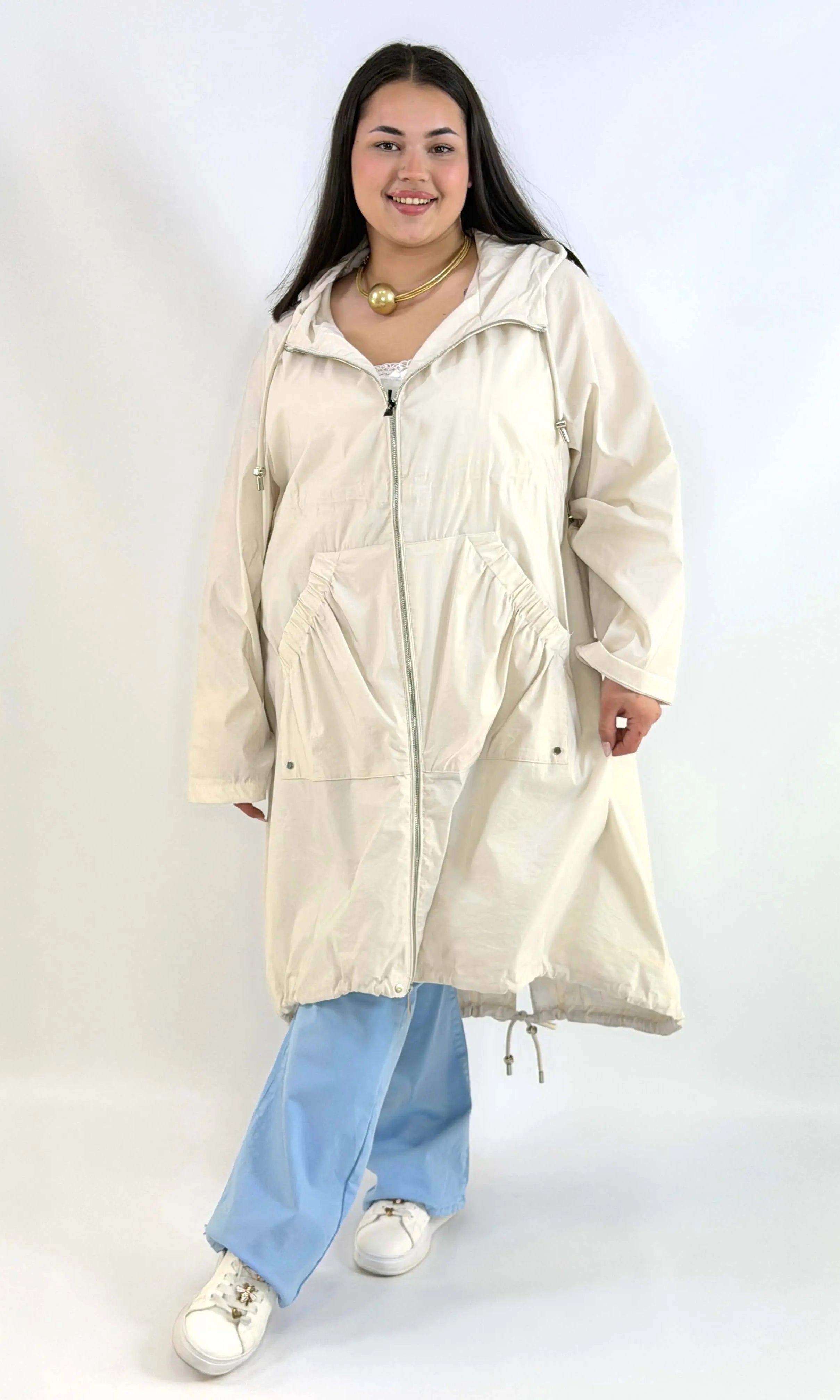 Parka z kieszeniami Plus Size z Kieszeniami StylowaXL – Styl i Wygoda dla Kobiet XXL Stylowa XL