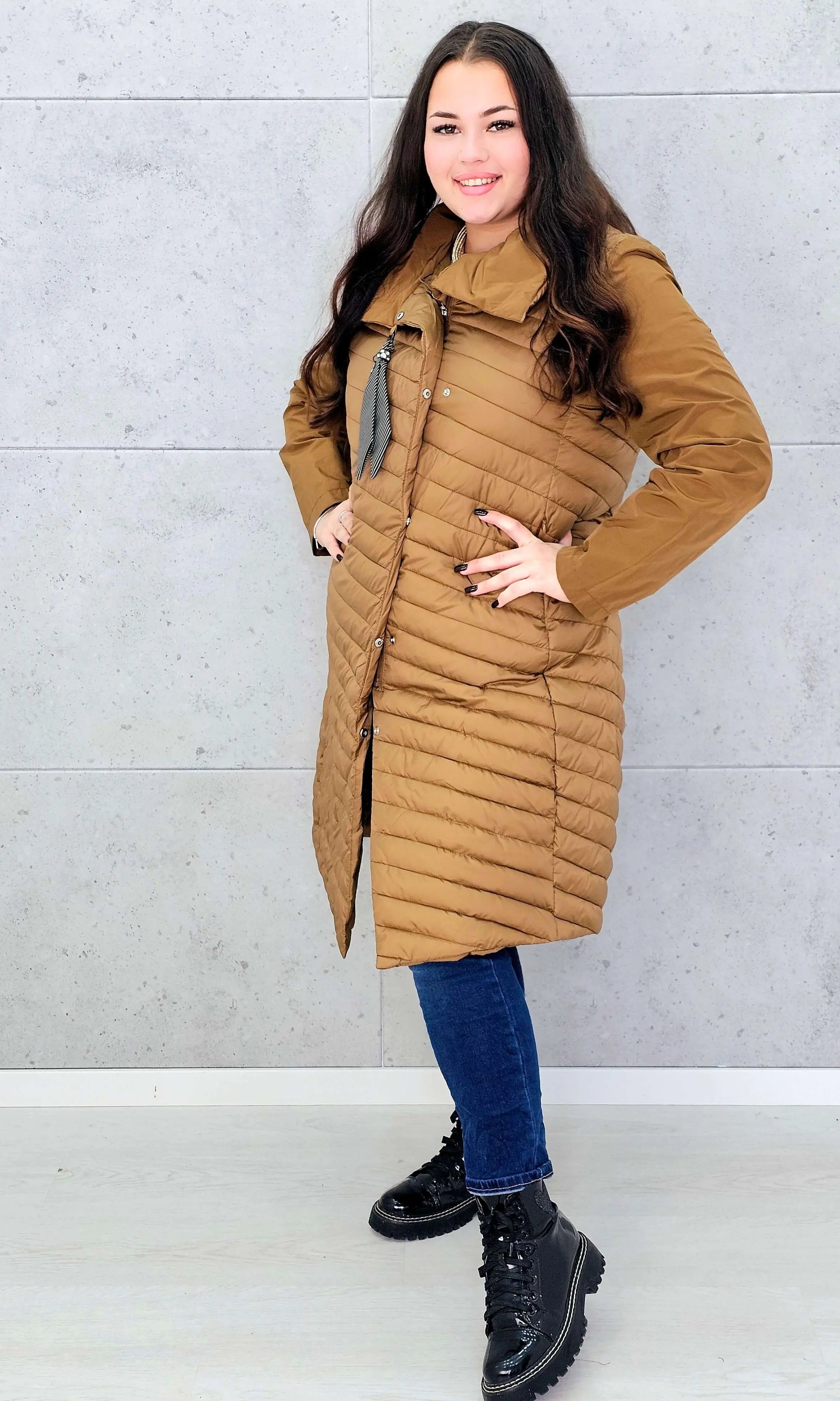 Pikowana kurtka damska – lekka, ciepła i elegancka propozycja plus size Stylowa XL