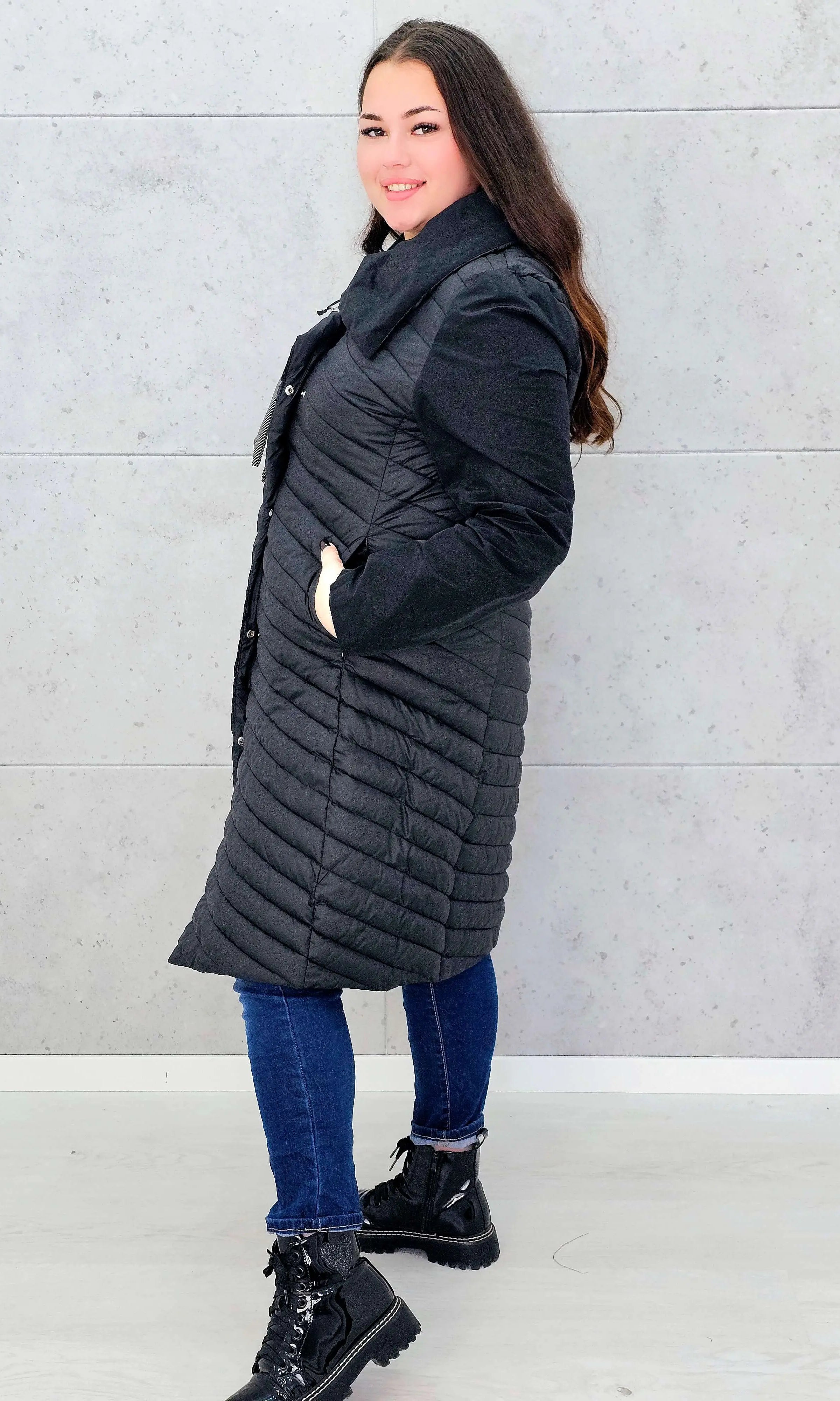 Pikowana kurtka damska – lekka, ciepła i elegancka propozycja plus size Stylowa XL