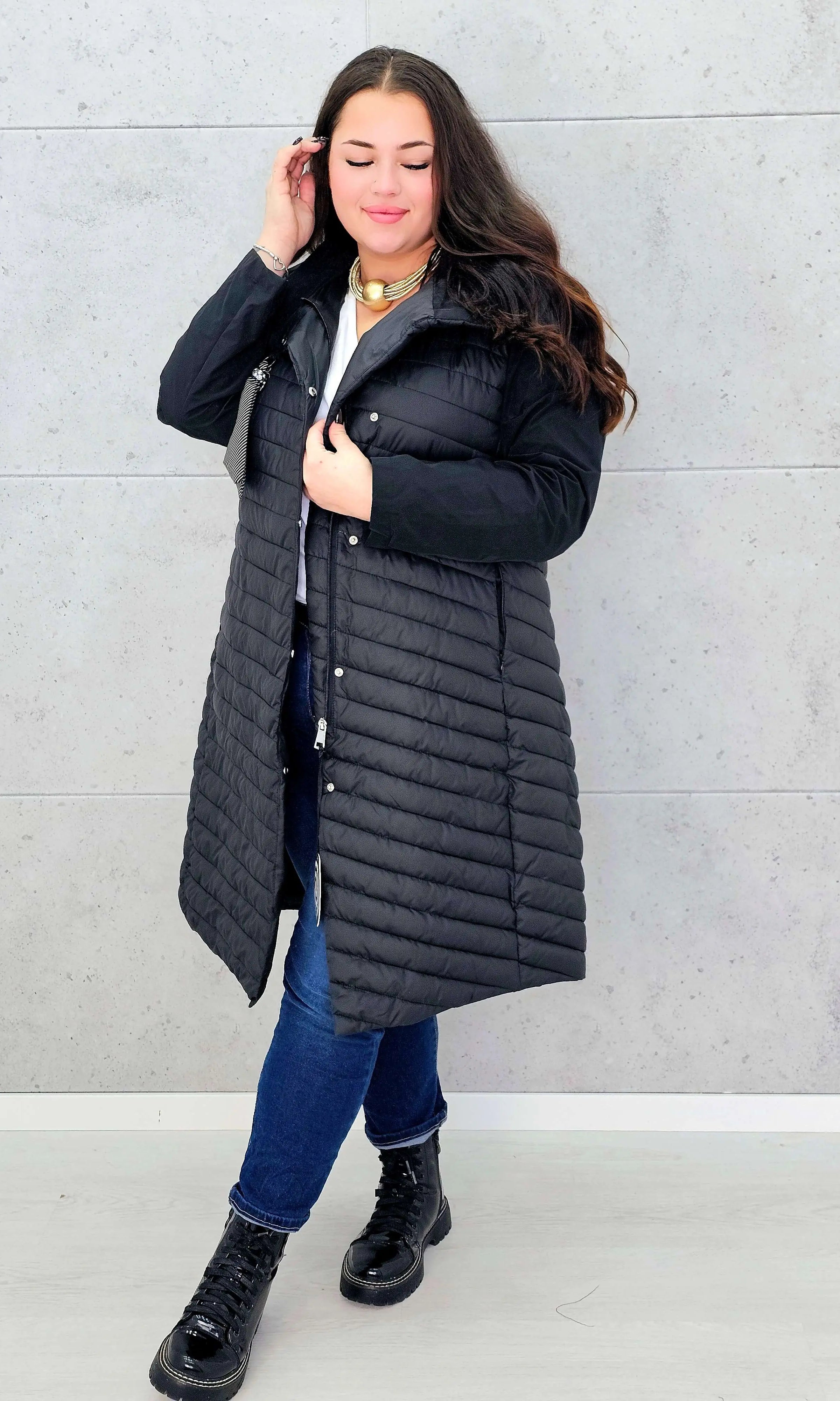 Pikowana kurtka damska – lekka, ciepła i elegancka propozycja plus size Stylowa XL