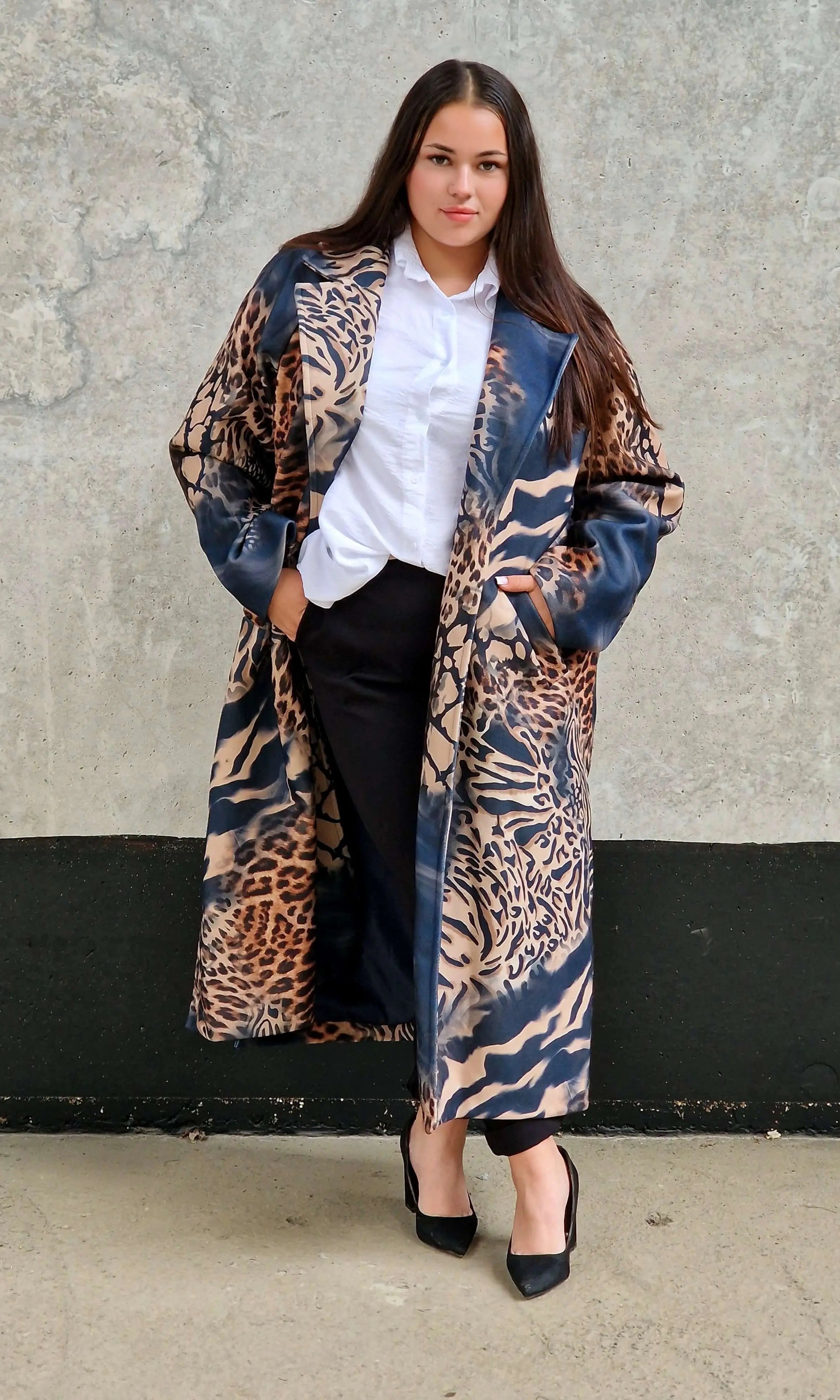 Płaszcz „Dzika Elegancja” Stylowa XL