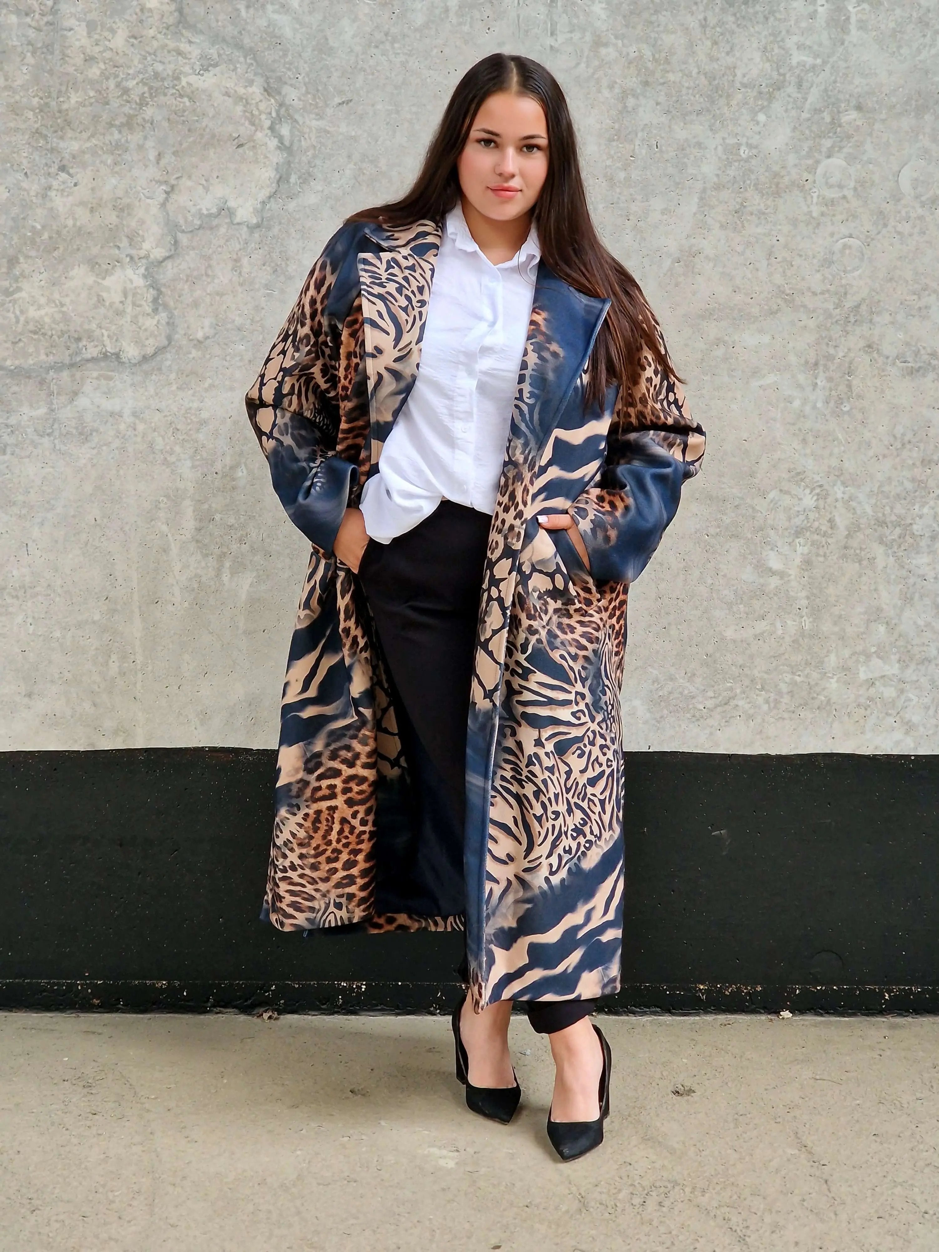 Płaszcz „Dzika Elegancja” Stylowa XL