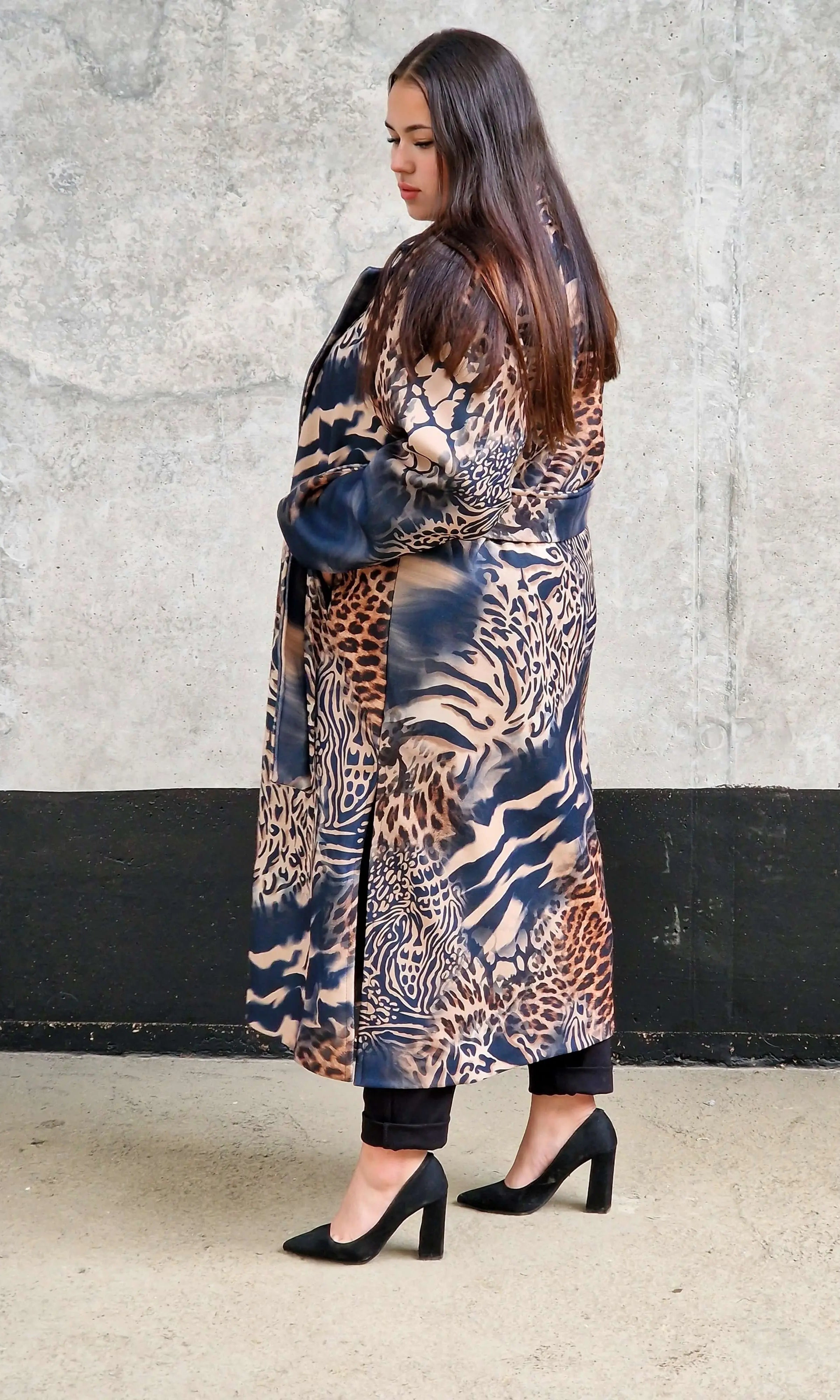 Płaszcz „Dzika Elegancja” Stylowa XL