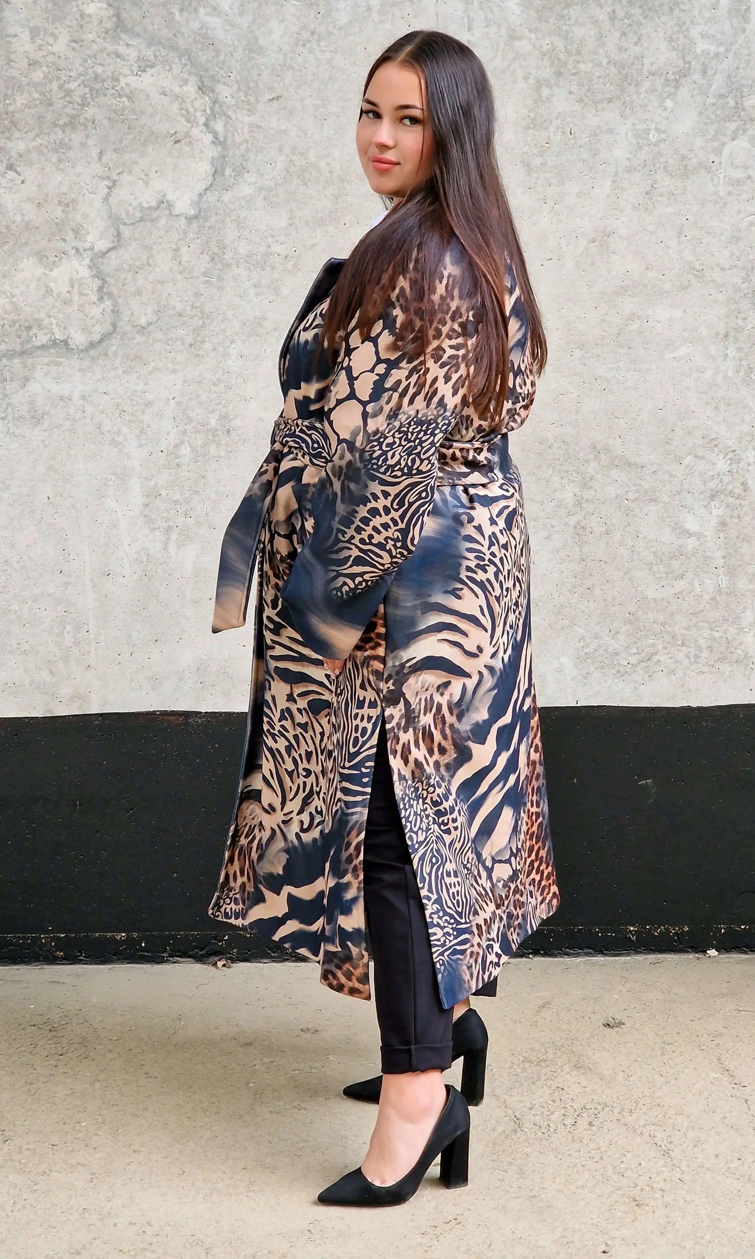 Płaszcz „Dzika Elegancja” Stylowa XL
