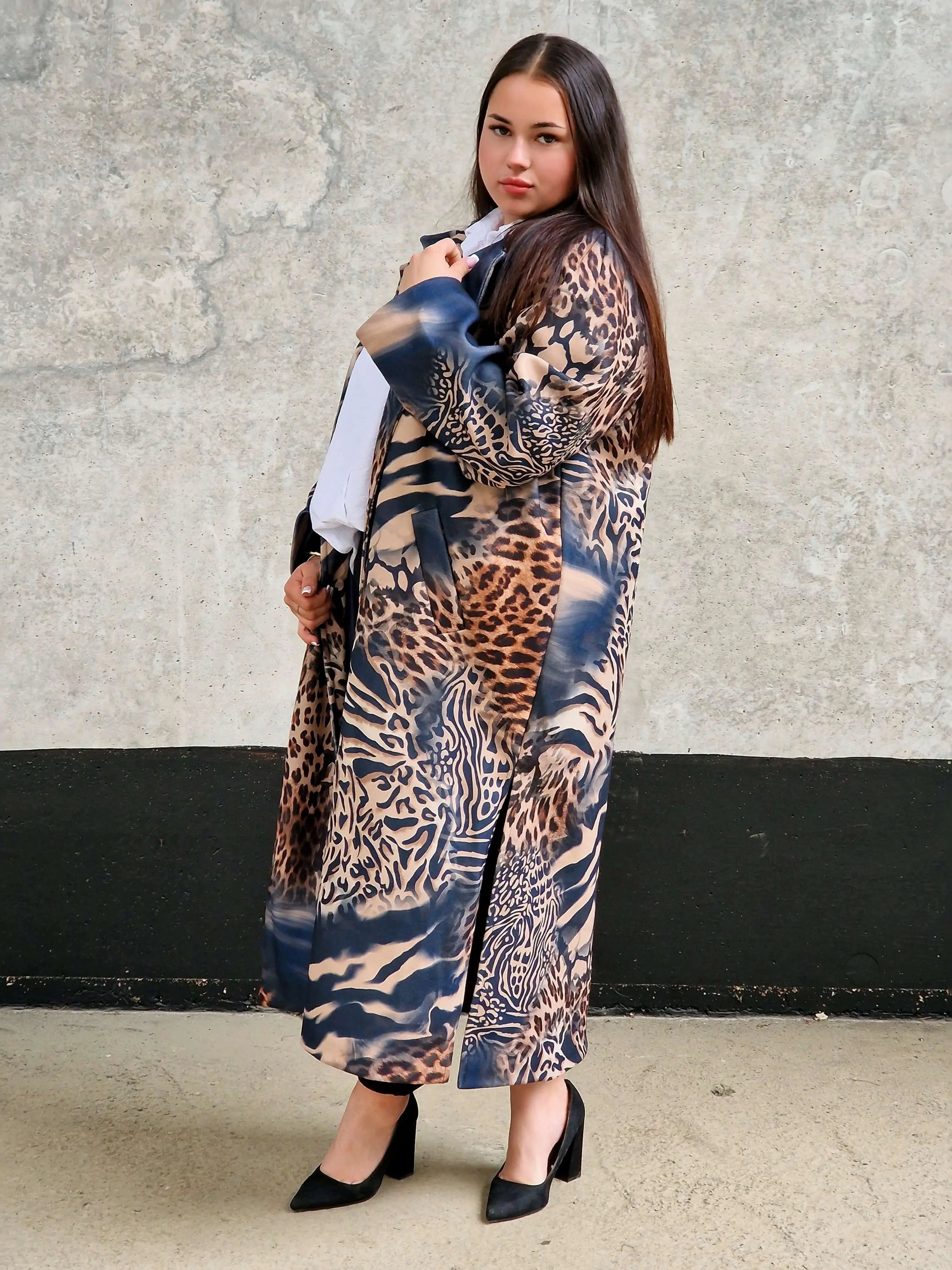 Płaszcz „Dzika Elegancja” Stylowa XL