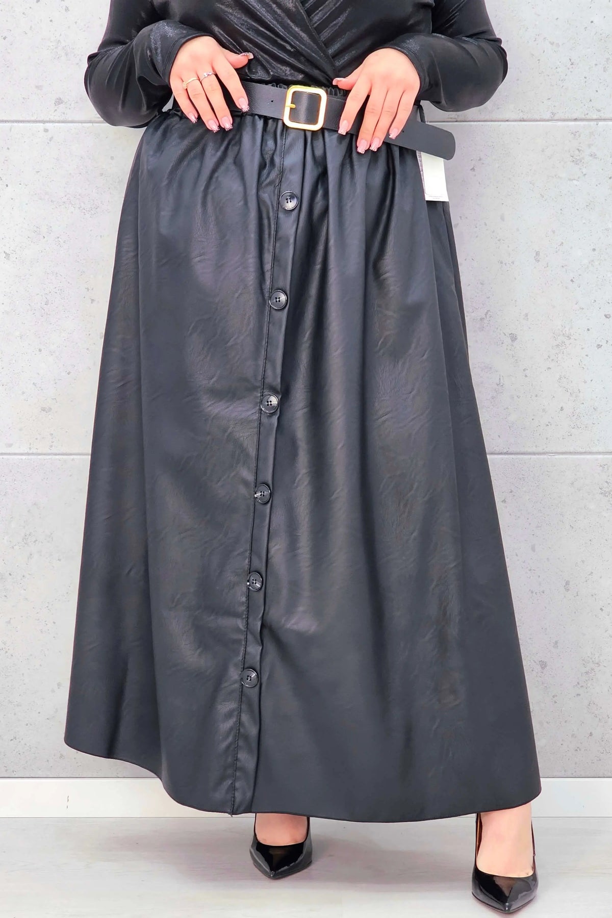 Spódnica Plus Size z Ekoskóry StylowaXL – Styl, Komfort i Kobiecy Detal dla Kobiet XXL Stylowa XL
