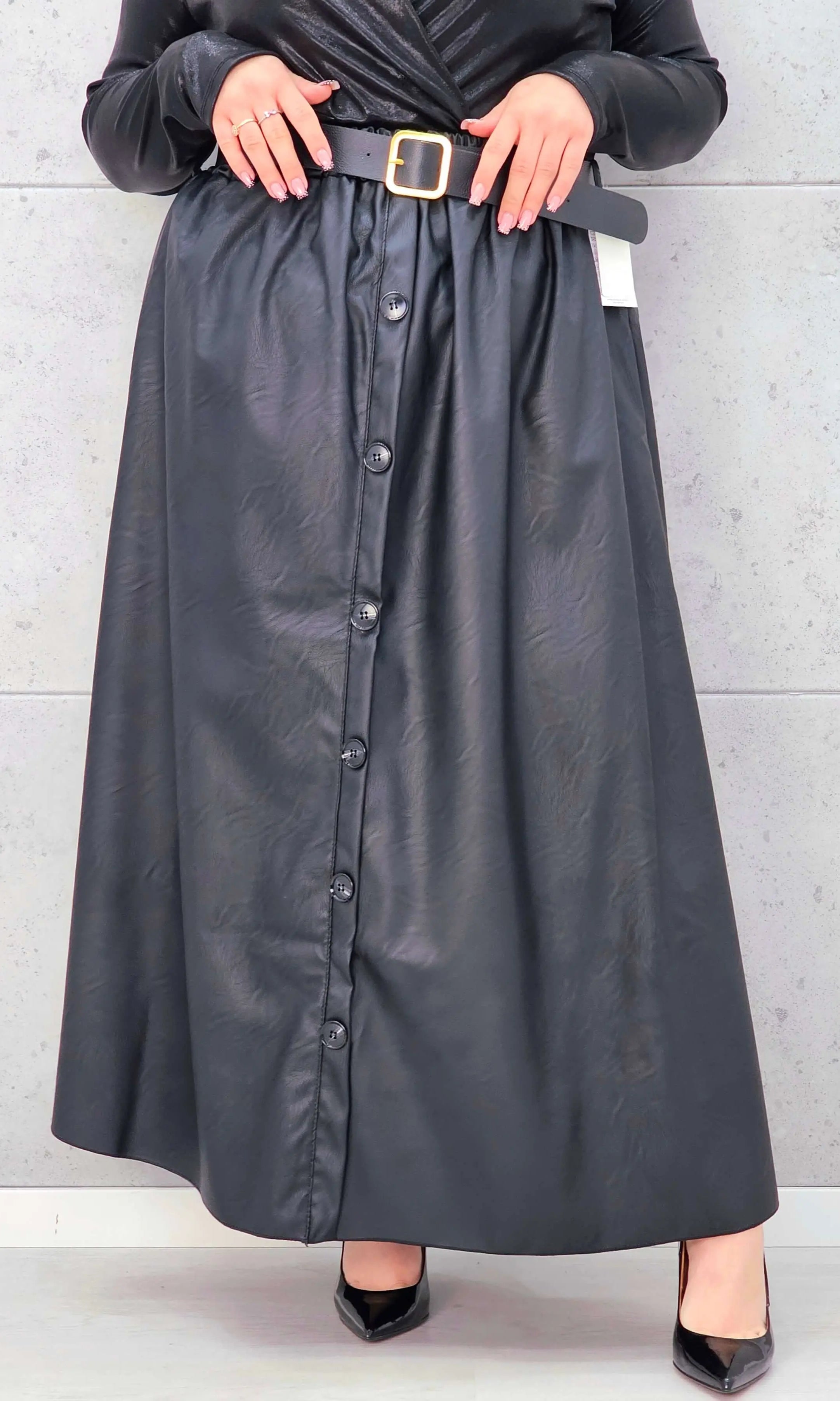 Spódnica Plus Size z Ekoskóry StylowaXL – Styl, Komfort i Kobiecy Detal dla Kobiet XXL Stylowa XL