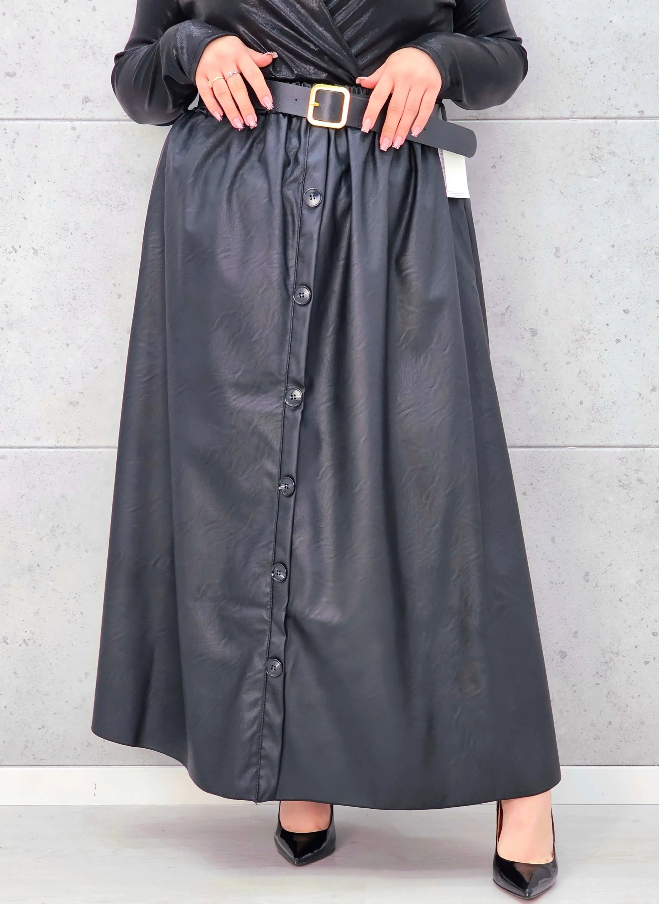 Spódnica Plus Size z Ekoskóry StylowaXL – Styl, Komfort i Kobiecy Detal dla Kobiet XXL Stylowa XL