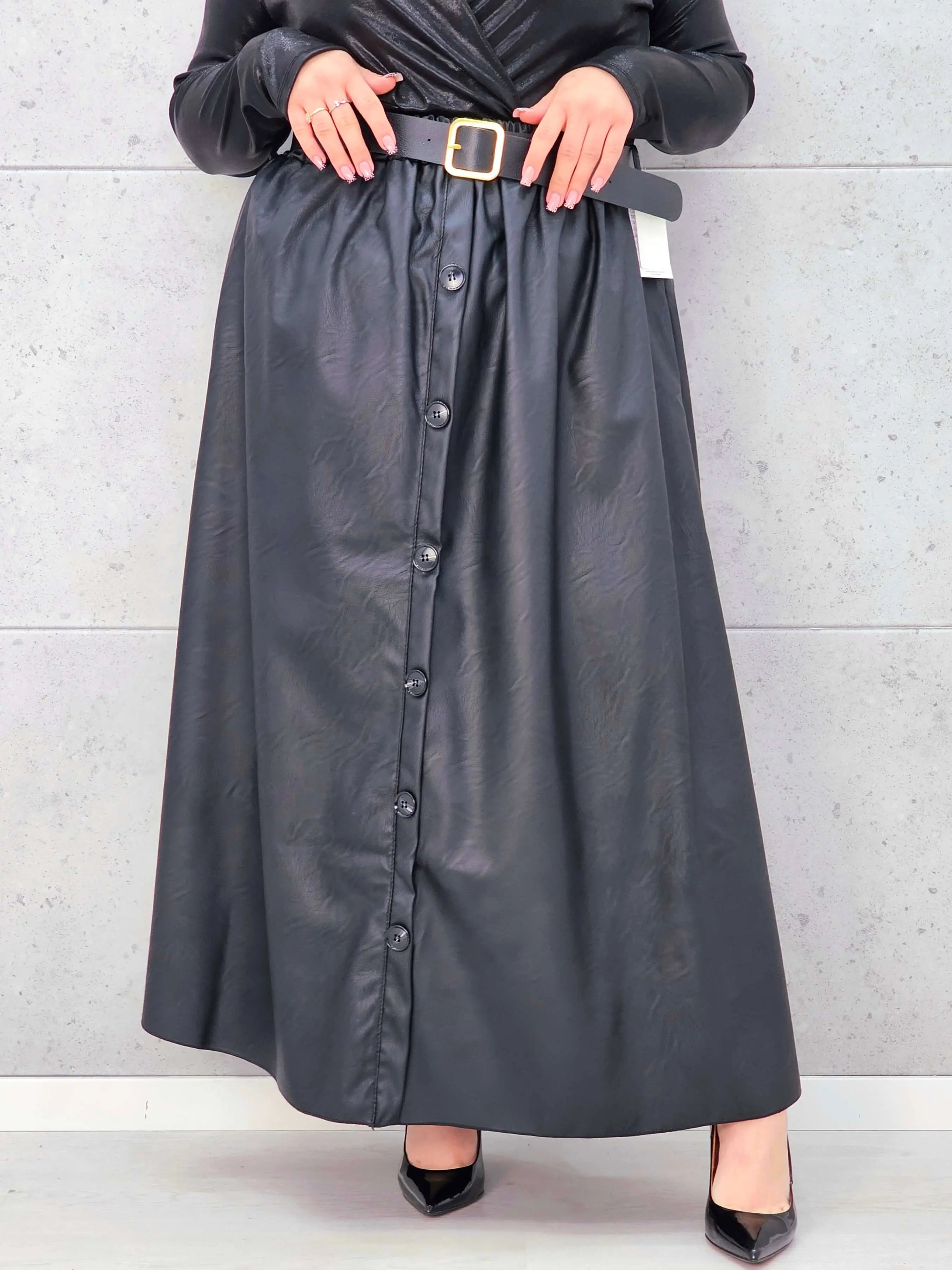 Spódnica Plus Size z Ekoskóry StylowaXL – Styl, Komfort i Kobiecy Detal dla Kobiet XXL Stylowa XL