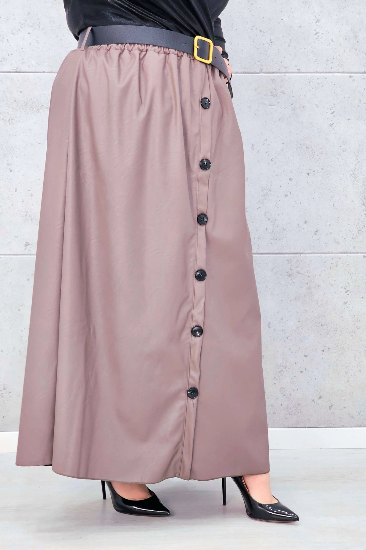 Spódnica Plus Size z Ekoskóry StylowaXL – Styl, Komfort i Kobiecy Detal dla Kobiet XXL Stylowa XL