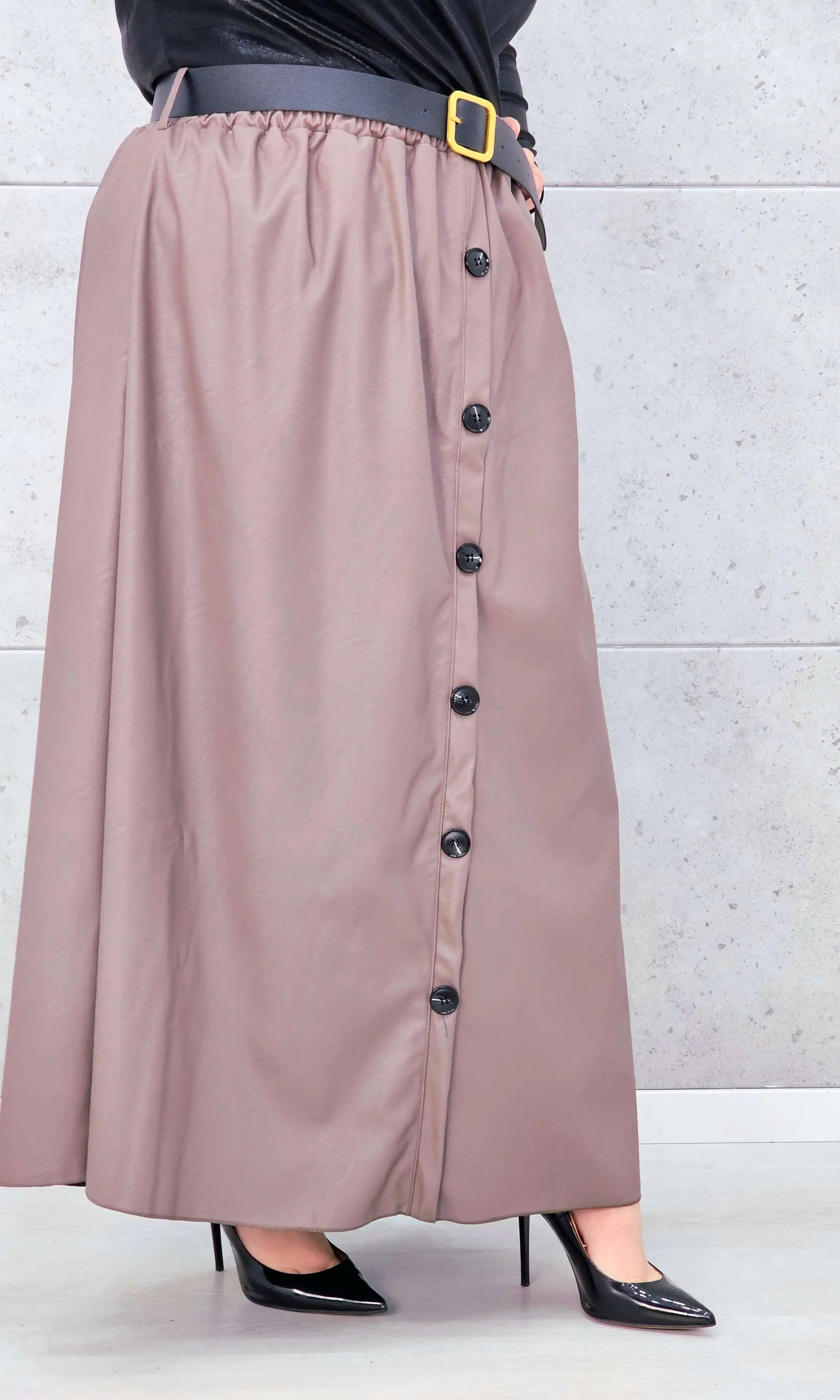 Spódnica Plus Size z Ekoskóry StylowaXL – Styl, Komfort i Kobiecy Detal dla Kobiet XXL Stylowa XL