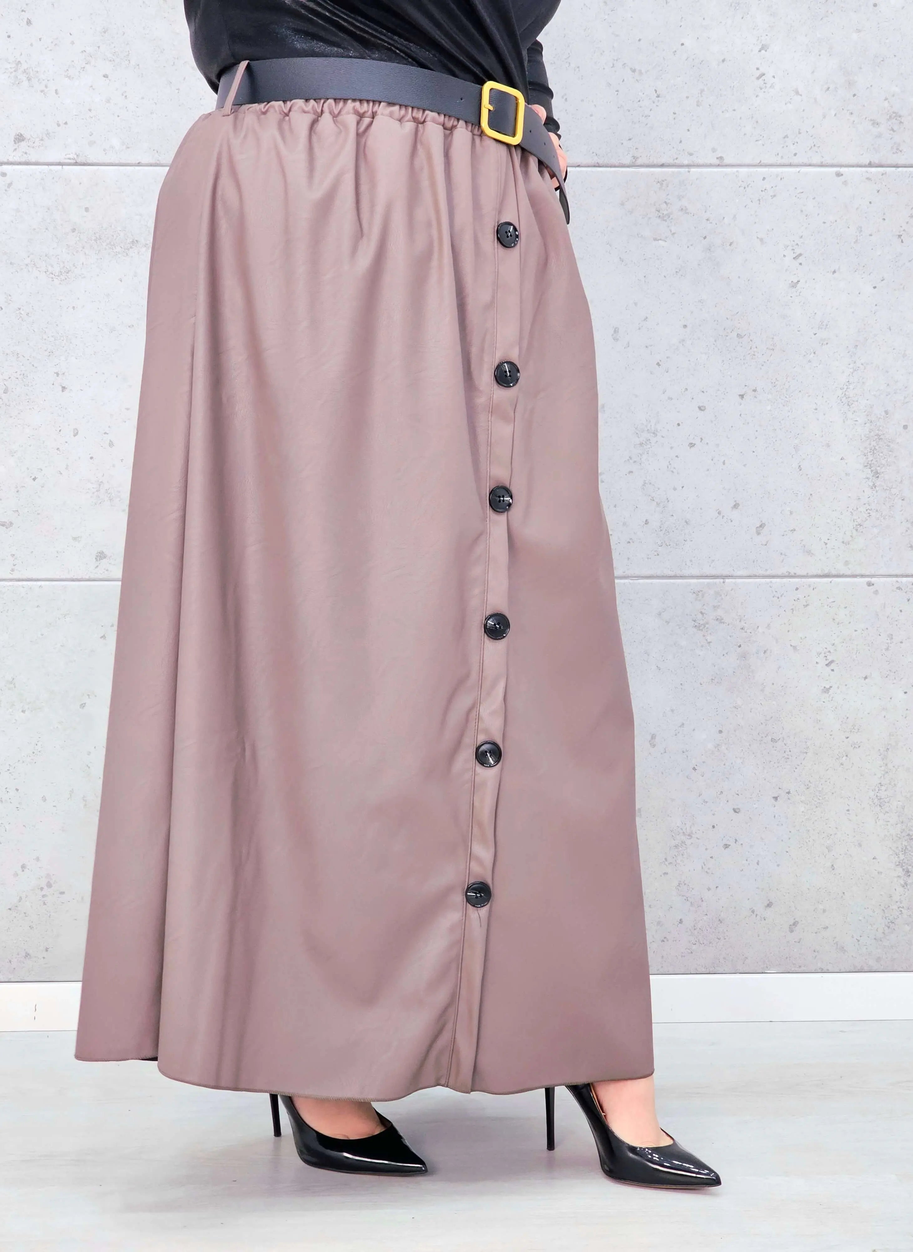 Spódnica Plus Size z Ekoskóry StylowaXL – Styl, Komfort i Kobiecy Detal dla Kobiet XXL Stylowa XL