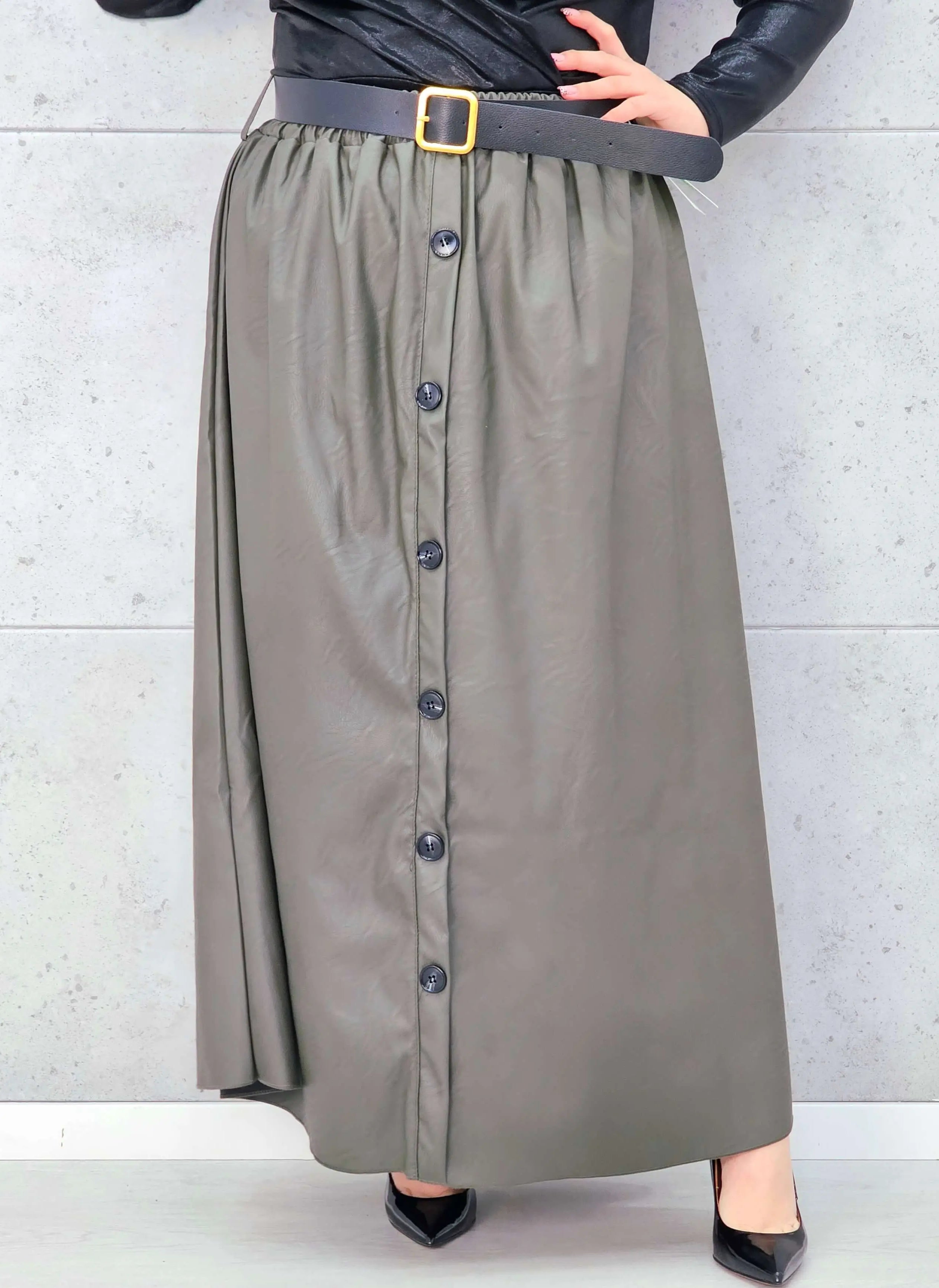 Spódnica Plus Size z Ekoskóry StylowaXL – Styl, Komfort i Kobiecy Detal dla Kobiet XXL Stylowa XL