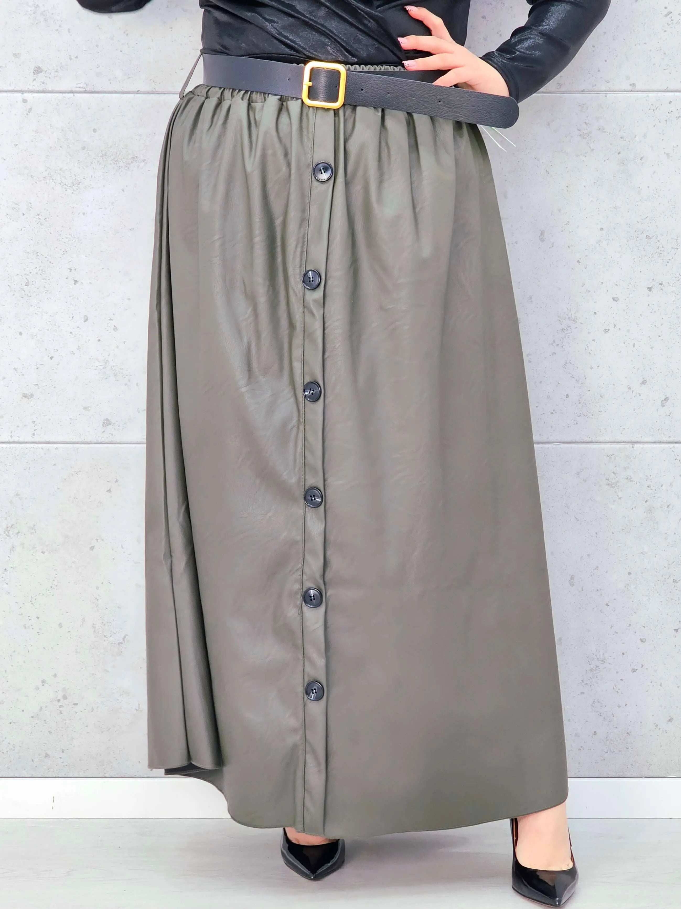 Spódnica Plus Size z Ekoskóry StylowaXL – Styl, Komfort i Kobiecy Detal dla Kobiet XXL Stylowa XL