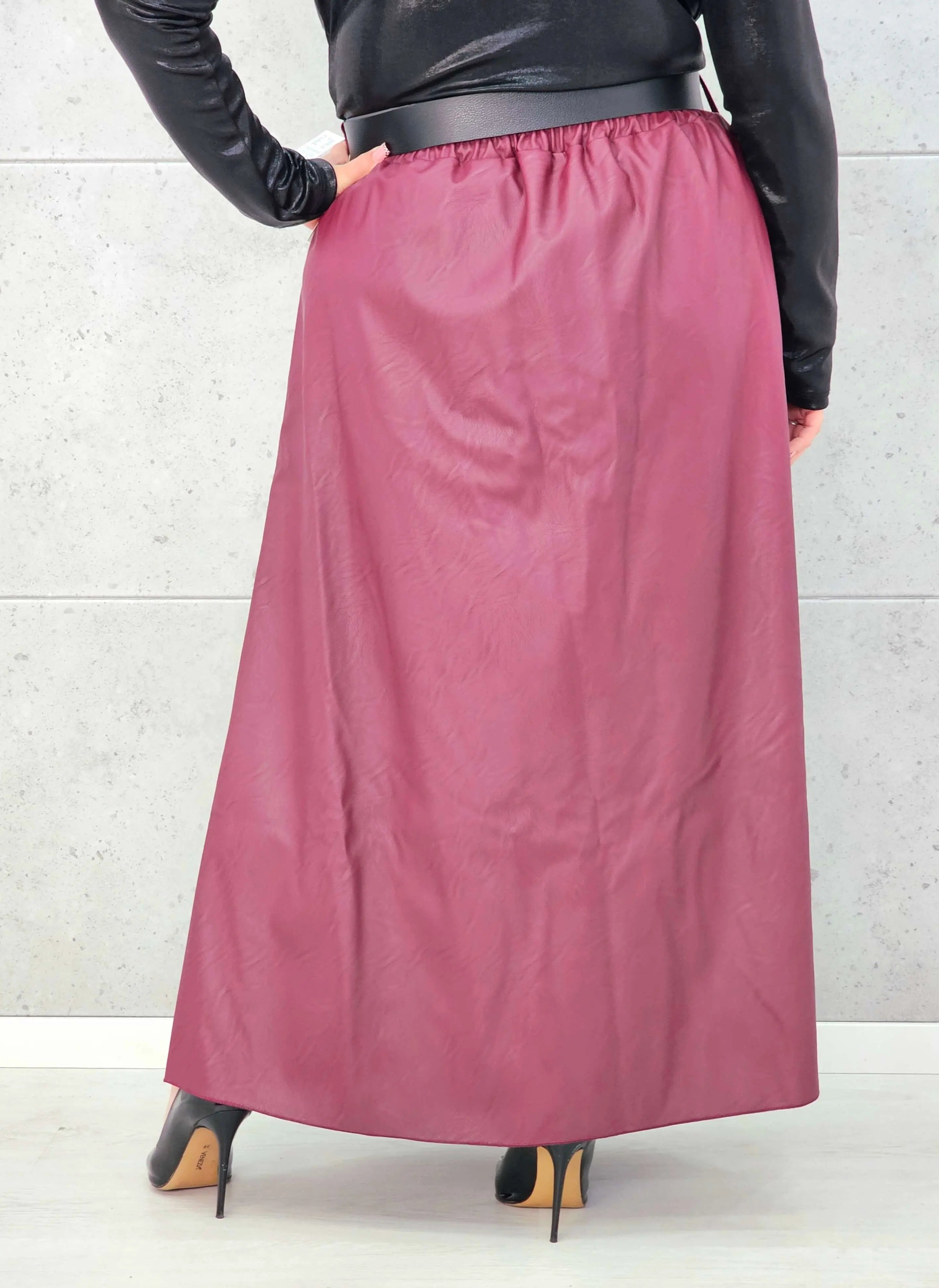 Spódnica Plus Size z Ekoskóry StylowaXL – Styl, Komfort i Kobiecy Detal dla Kobiet XXL Stylowa XL