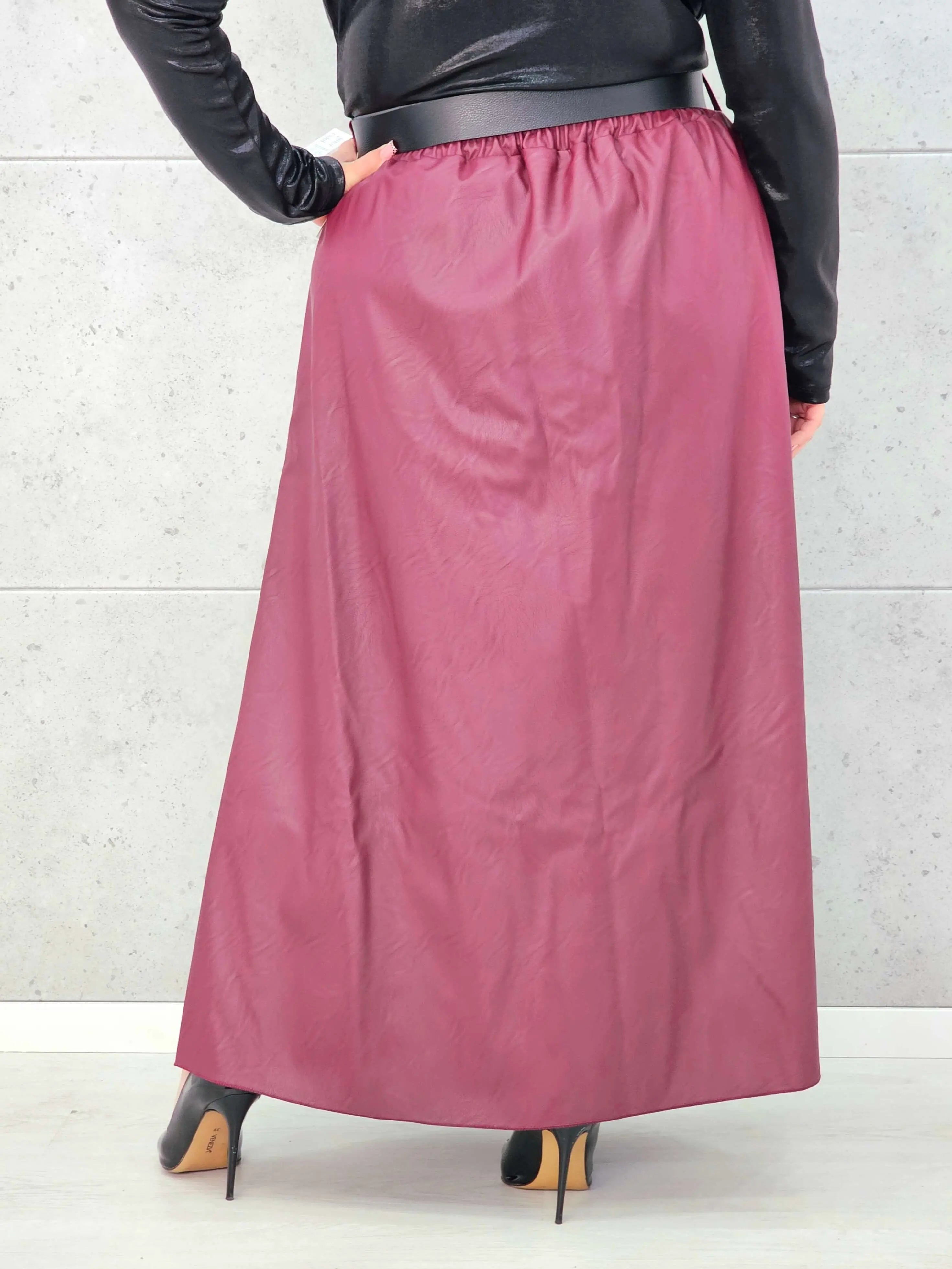 Spódnica Plus Size z Ekoskóry StylowaXL – Styl, Komfort i Kobiecy Detal dla Kobiet XXL Stylowa XL