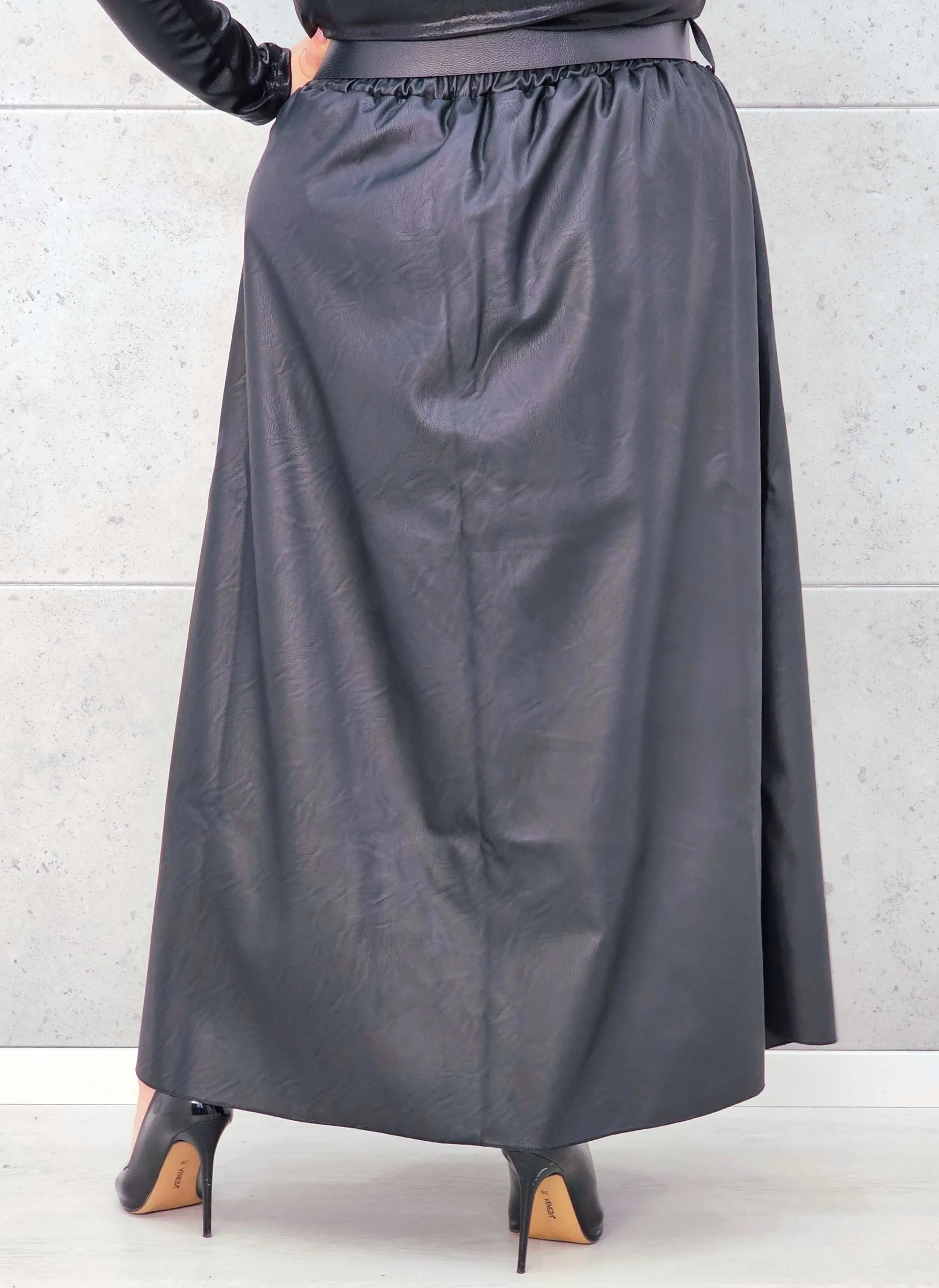 Spódnica Plus Size z Ekoskóry StylowaXL – Styl, Komfort i Kobiecy Detal dla Kobiet XXL Stylowa XL