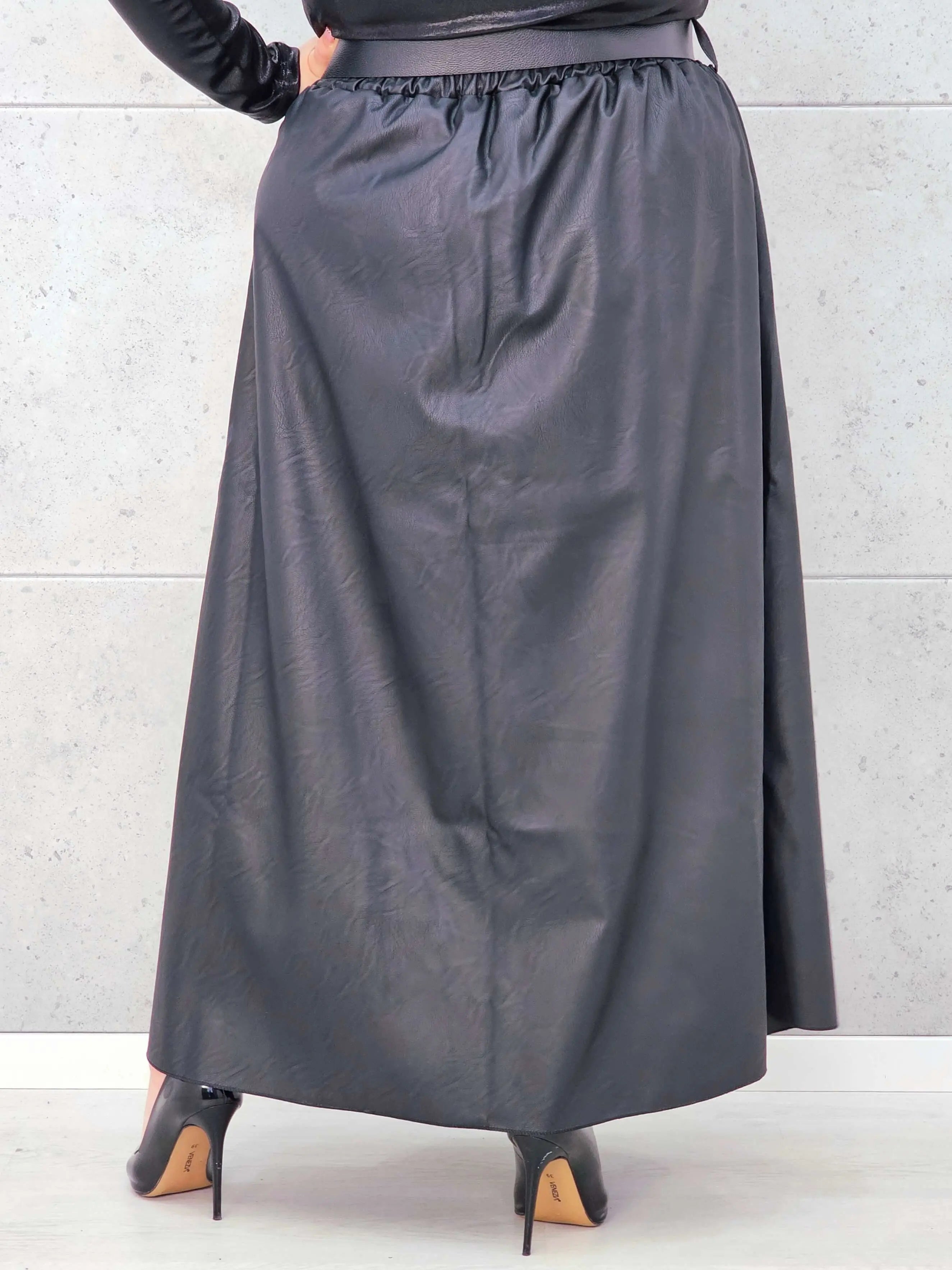Spódnica Plus Size z Ekoskóry StylowaXL – Styl, Komfort i Kobiecy Detal dla Kobiet XXL Stylowa XL