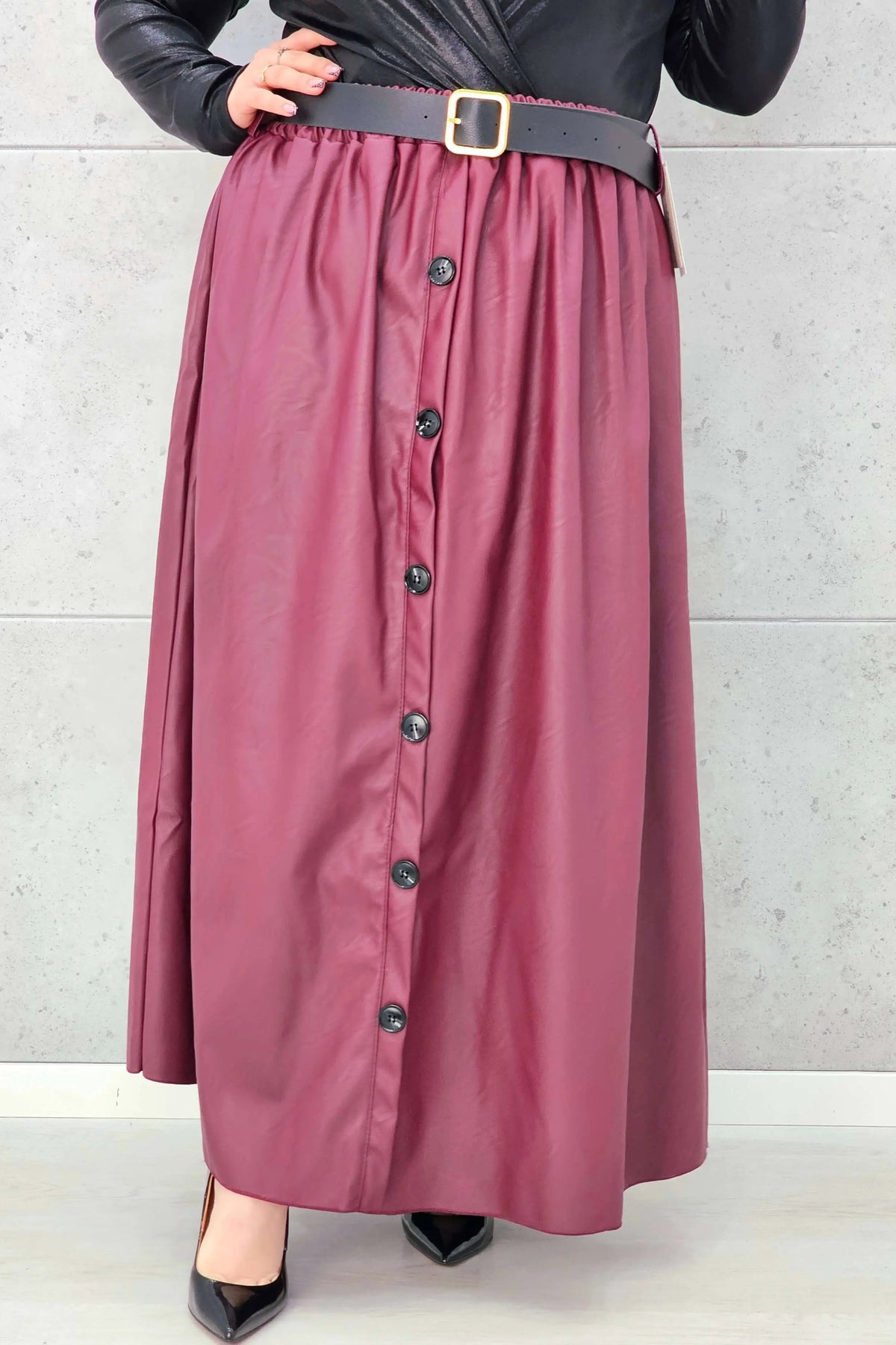 Spódnica Plus Size z Ekoskóry StylowaXL – Styl, Komfort i Kobiecy Detal dla Kobiet XXL Stylowa XL