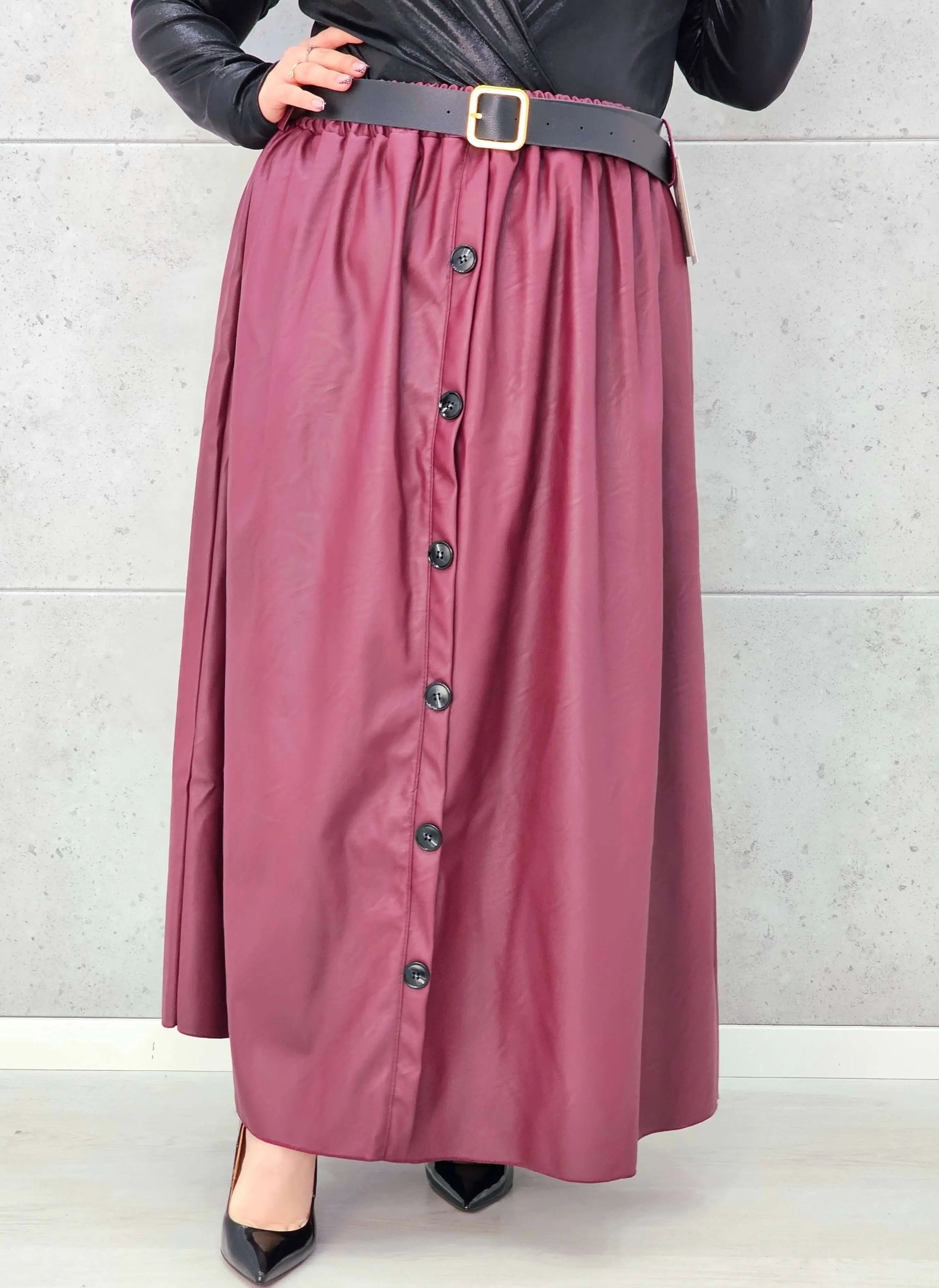 Spódnica Plus Size z Ekoskóry StylowaXL – Styl, Komfort i Kobiecy Detal dla Kobiet XXL Stylowa XL