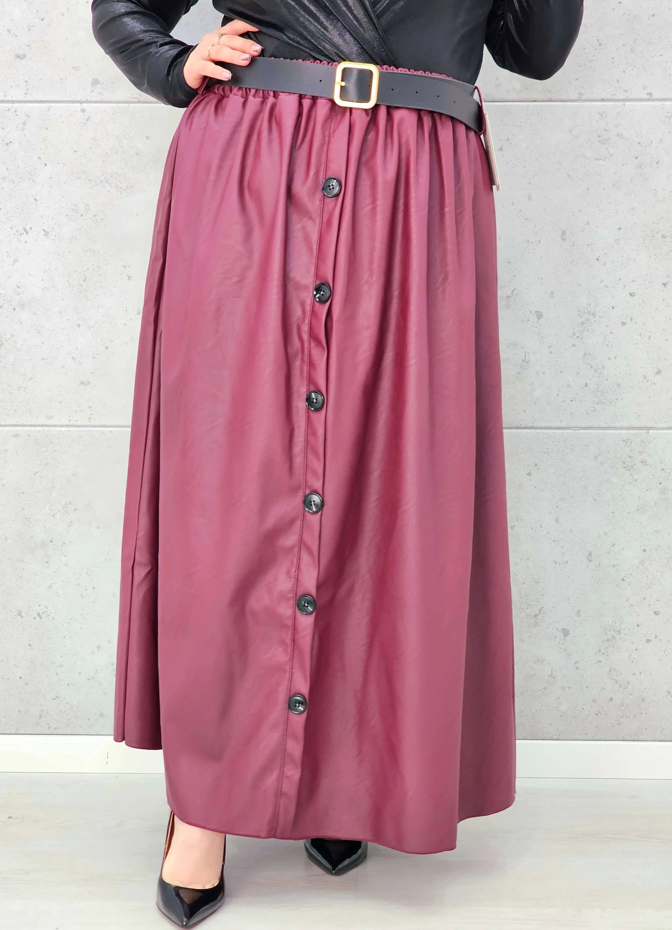 Spódnica Plus Size z Ekoskóry StylowaXL – Styl, Komfort i Kobiecy Detal dla Kobiet XXL Stylowa XL