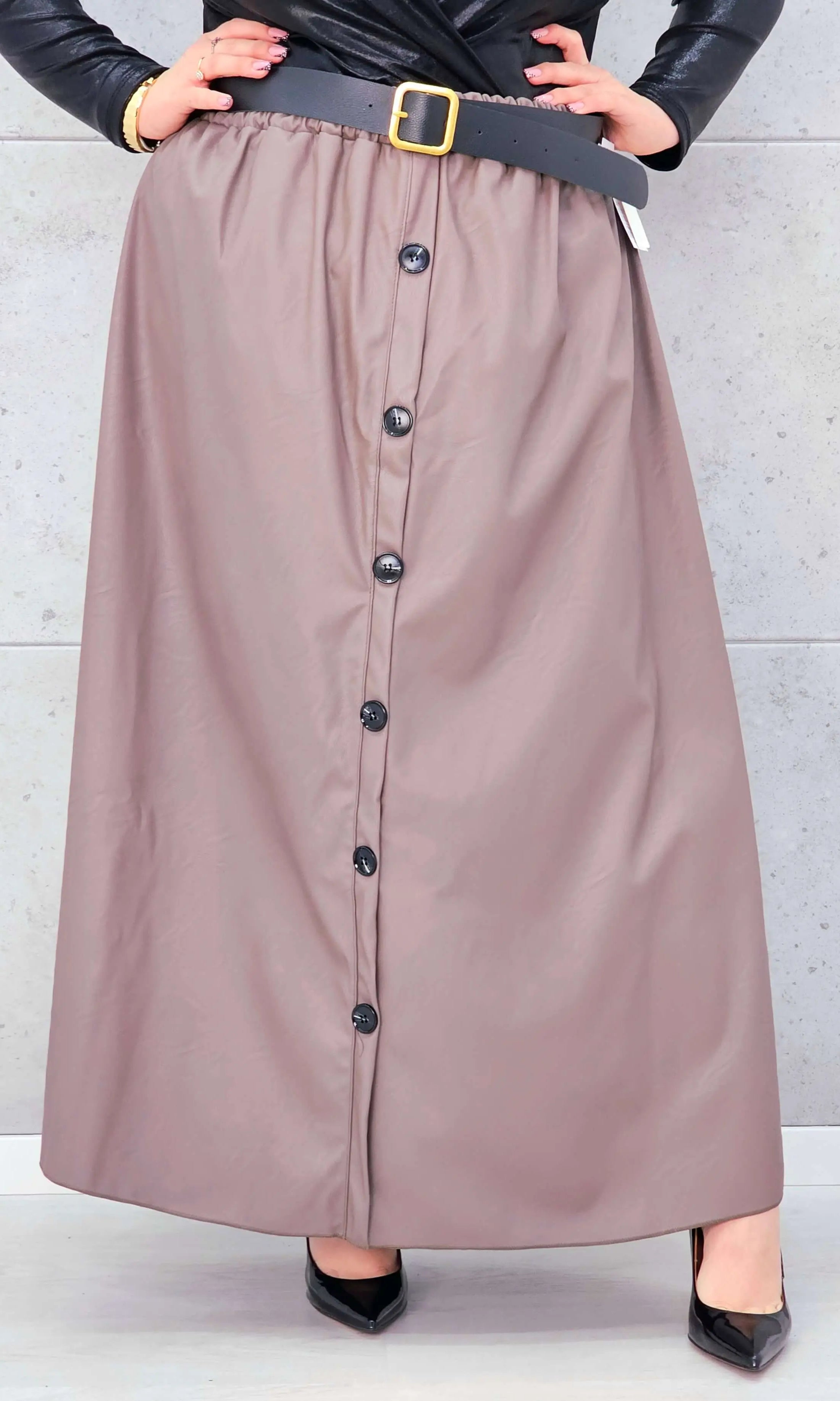 Spódnica Plus Size z Ekoskóry StylowaXL – Styl, Komfort i Kobiecy Detal dla Kobiet XXL Stylowa XL