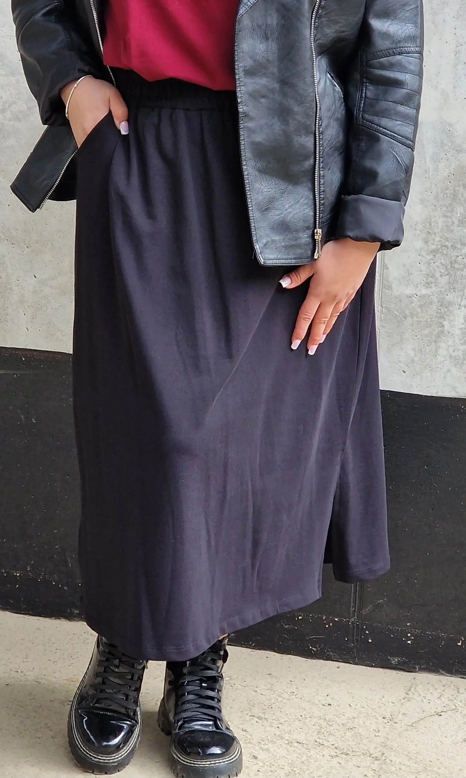 Spódnica midi plus size z kieszeniami – stylowa, wygodna i kobieca Stylowa XL