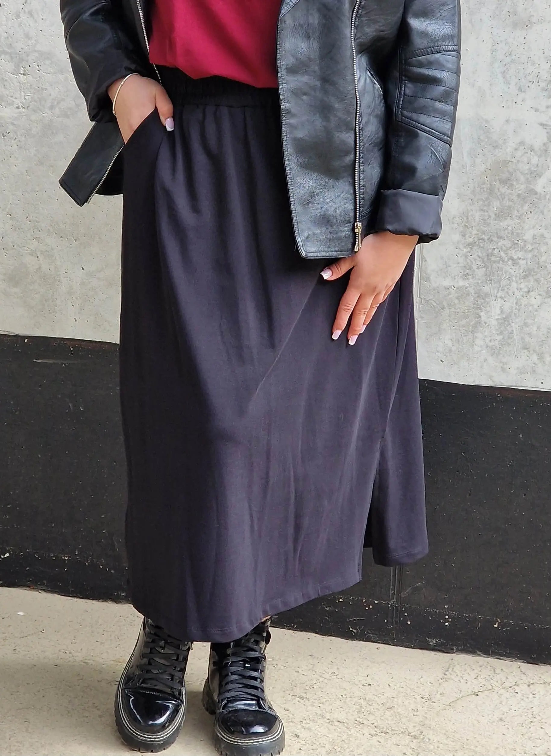 Spódnica midi plus size z kieszeniami – stylowa, wygodna i kobieca Stylowa XL