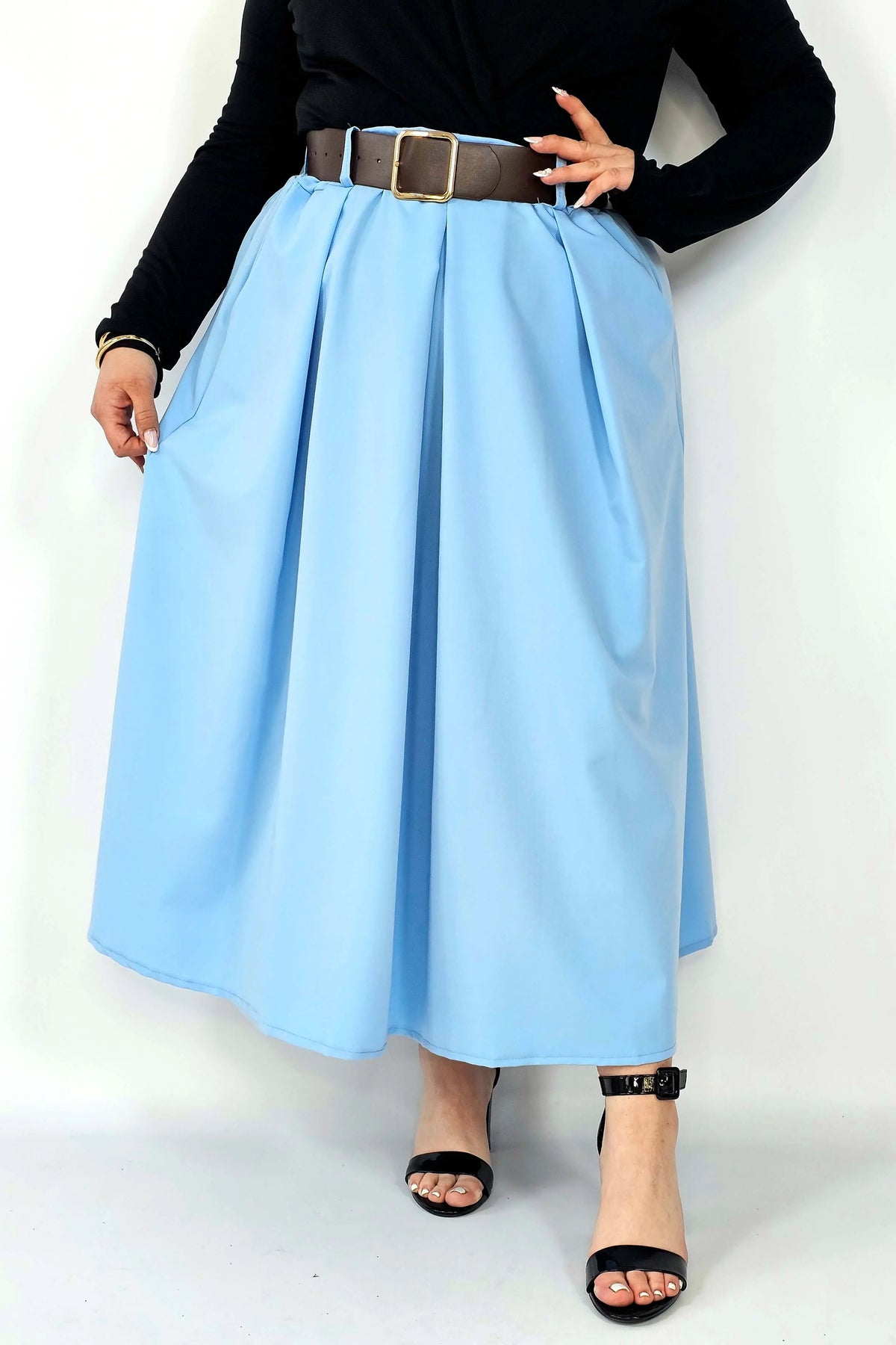 Spódnica plisowana midi StylowaXL – klasyczna elegancja w nowoczesnym wydaniu Stylowa XL