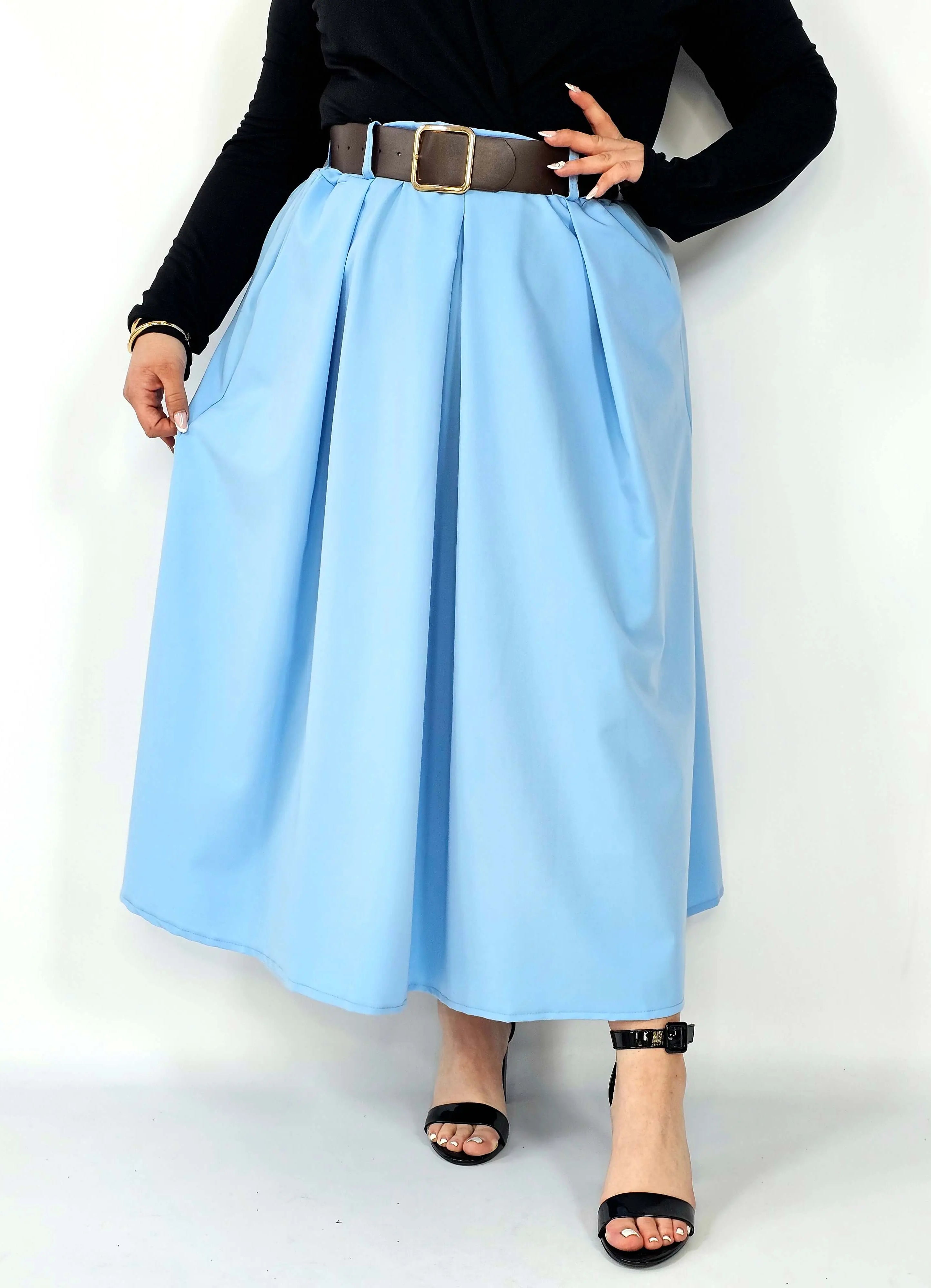 Spódnica plisowana midi StylowaXL – klasyczna elegancja w nowoczesnym wydaniu Stylowa XL