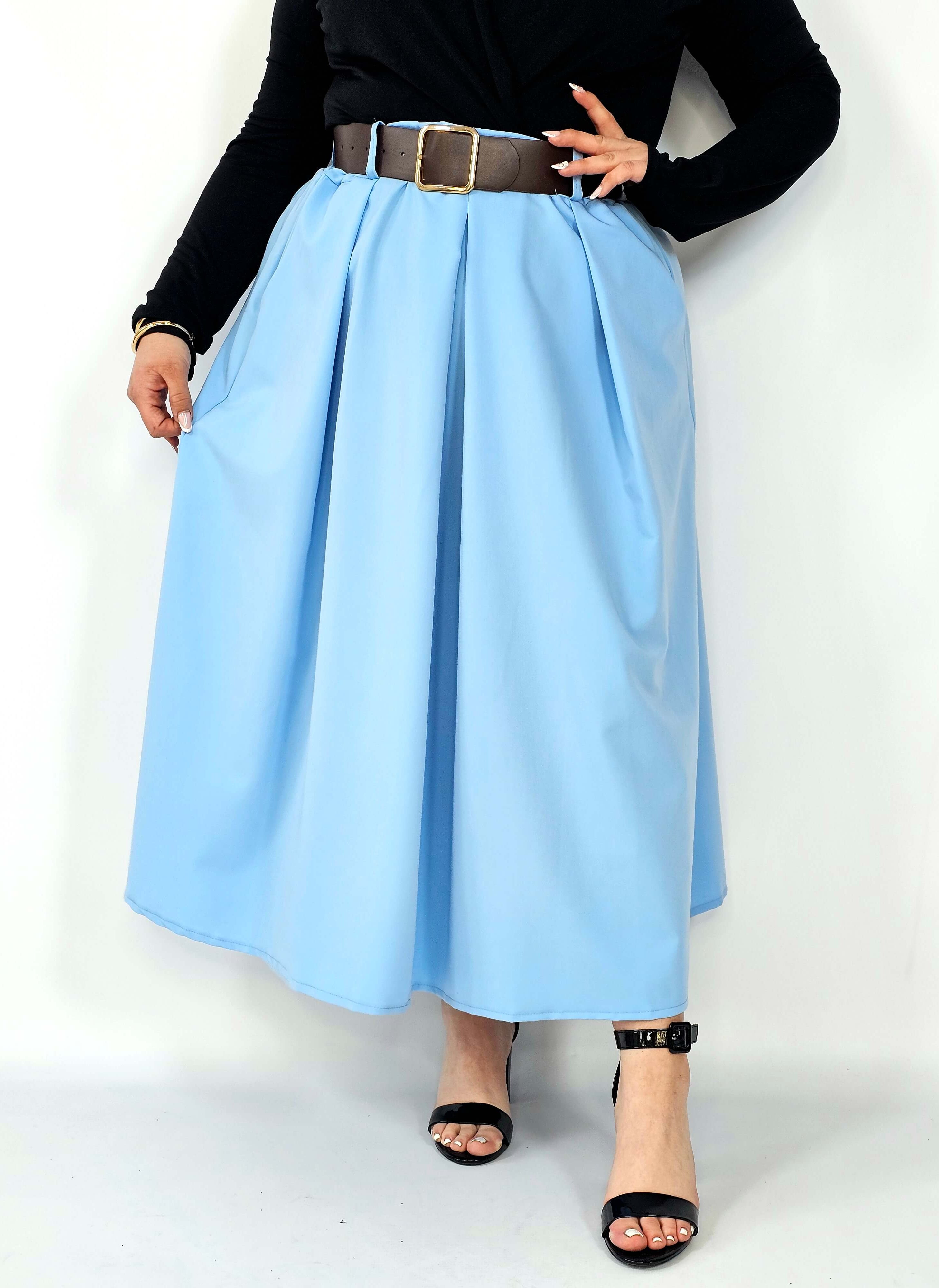 Spódnica plisowana midi StylowaXL – klasyczna elegancja w nowoczesnym wydaniu Stylowa XL